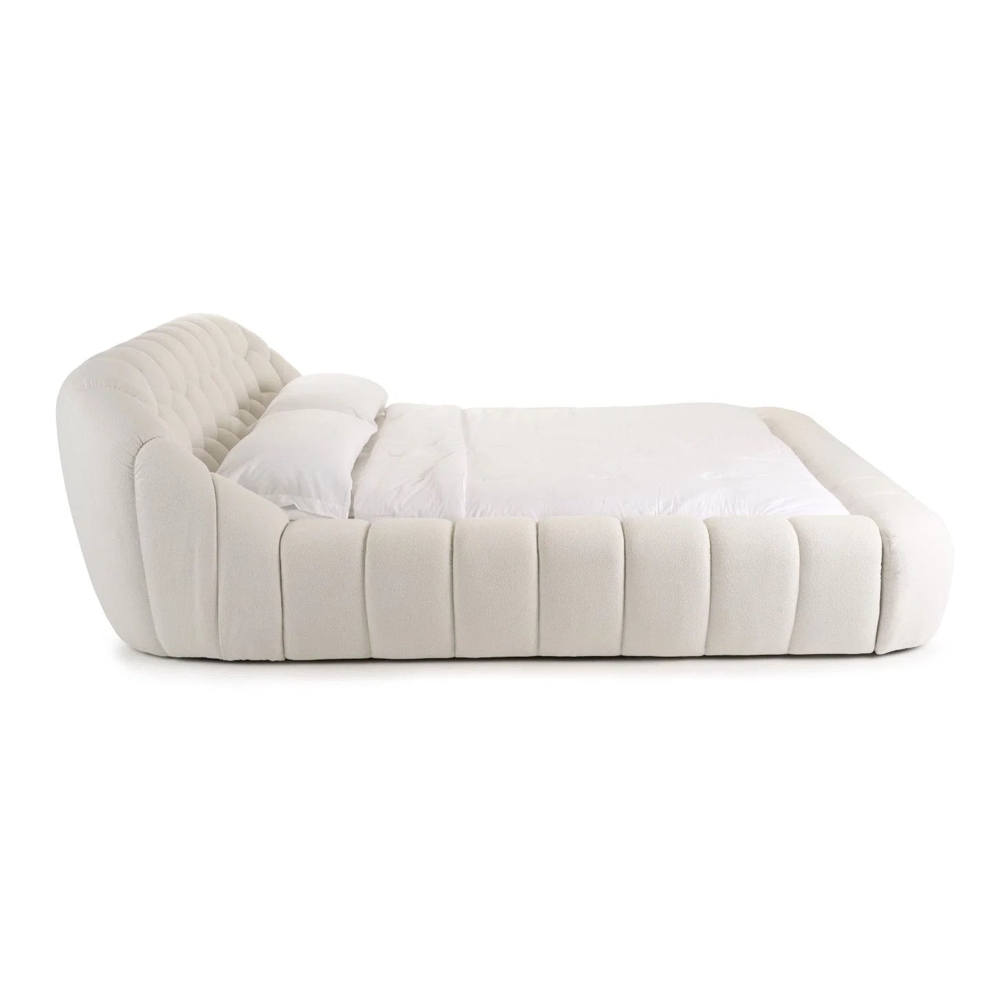 Luxury Upholstered Modern Hexagonal Bed European Style for Villa