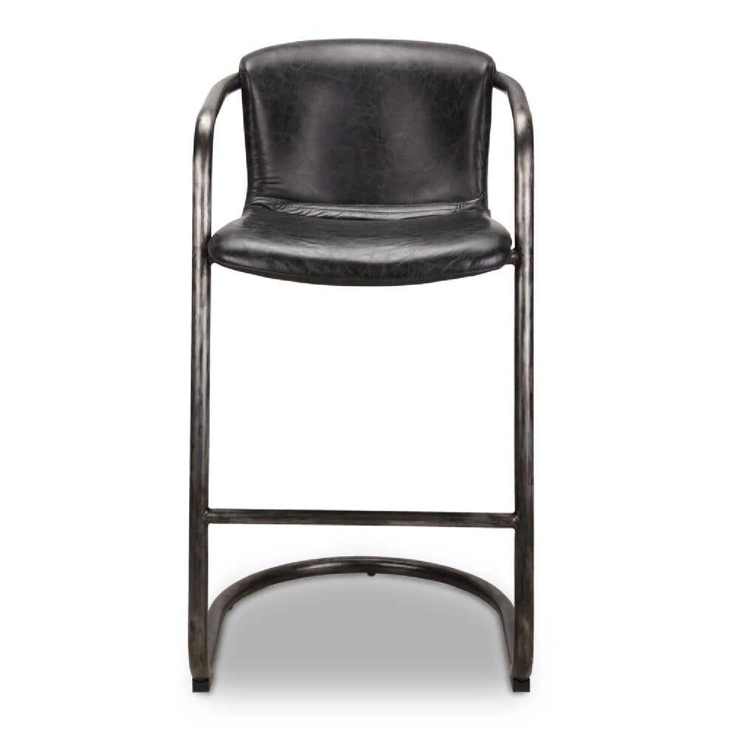 Luxury Upholstered Modern Leather Bar Stool European Style for Villa