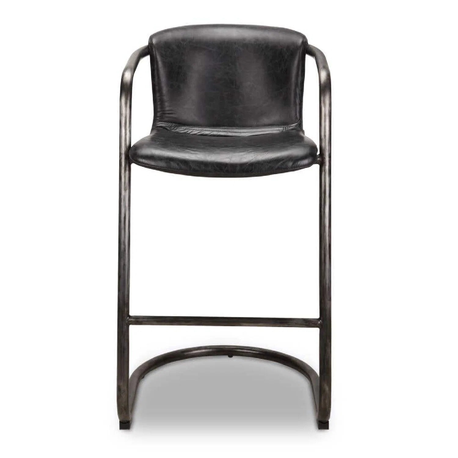 Luxury Upholstered Modern Leather Bar Stool European Style for Villa