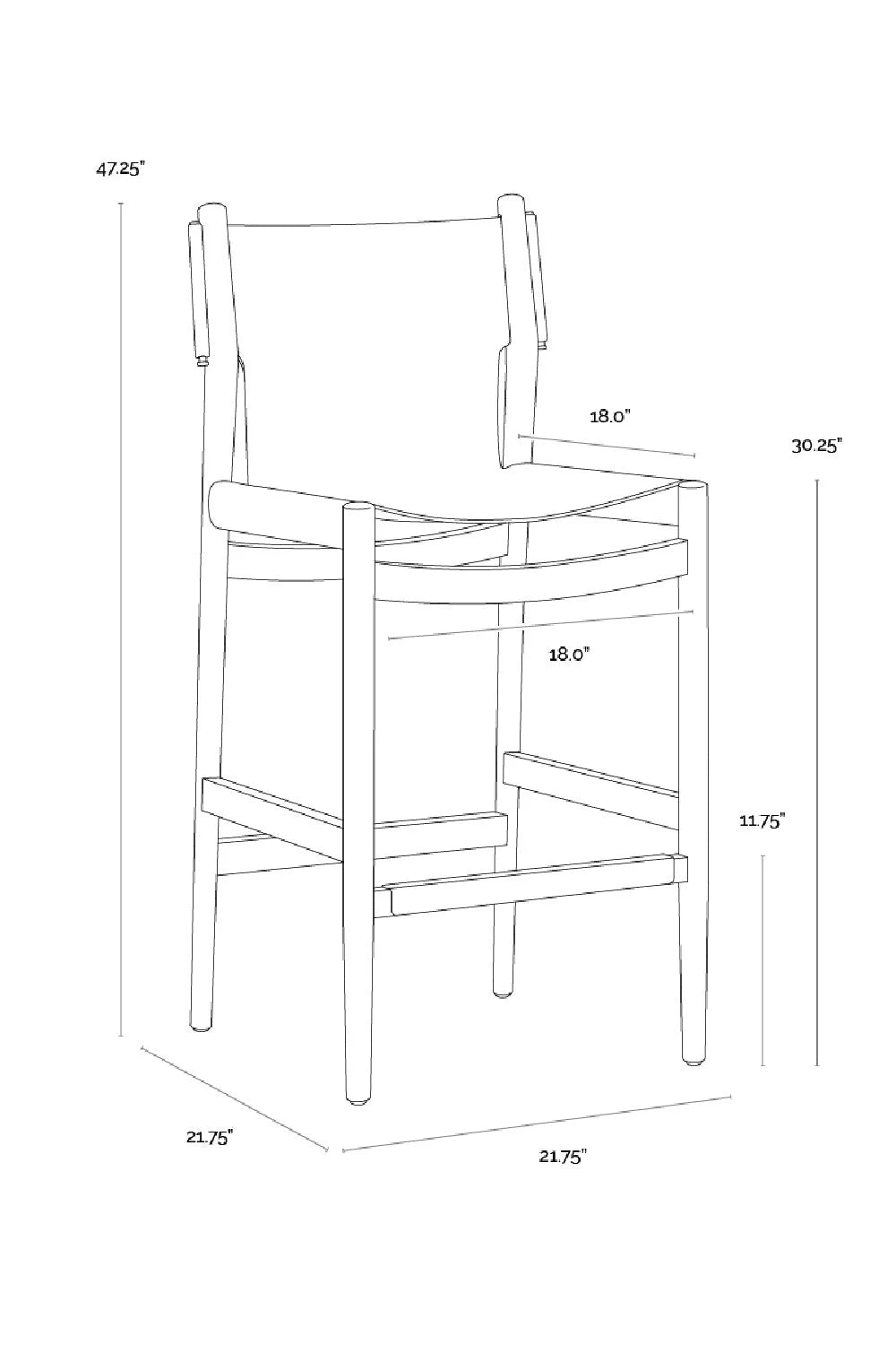 Luxury Upholstered Modern Leather Bar Stool European Style for Villa