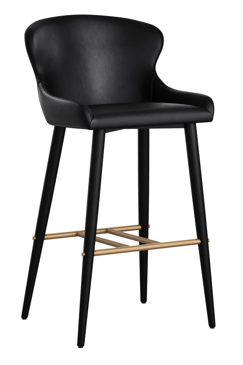 Luxury Upholstered Modern Leather Bar Stool European Style for Villa