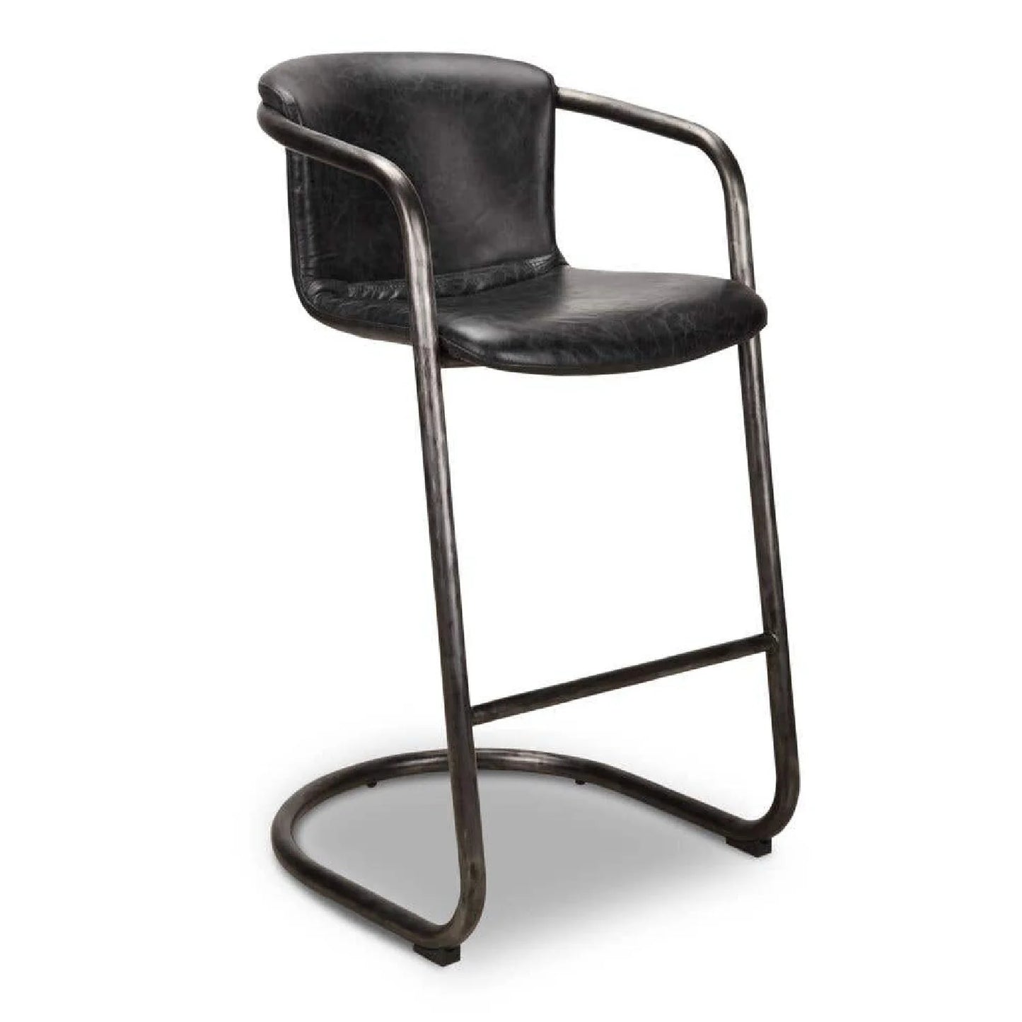 Luxury Upholstered Modern Leather Bar Stool European Style for Villa