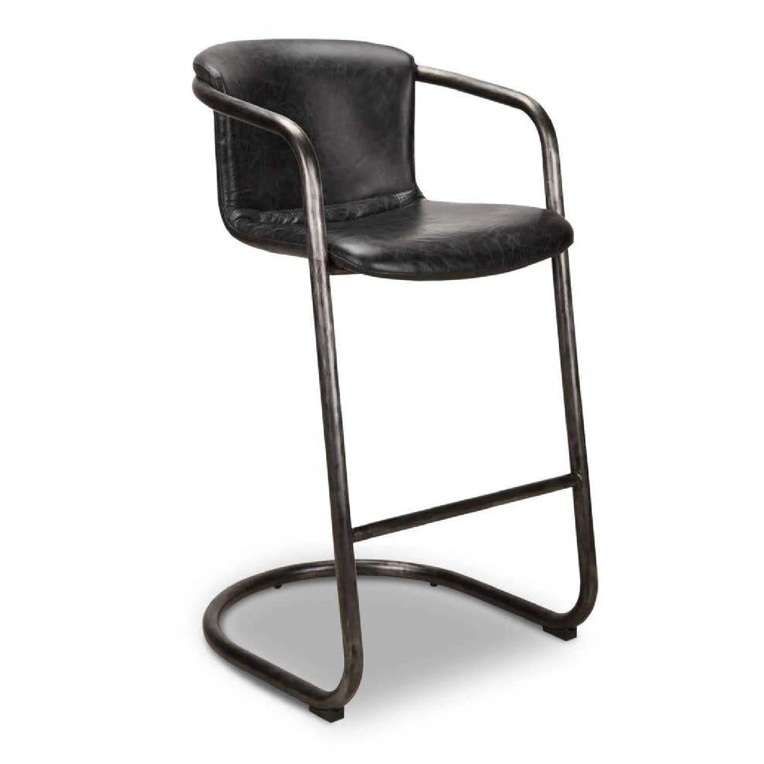 Luxury Upholstered Modern Leather Bar Stool European Style for Villa