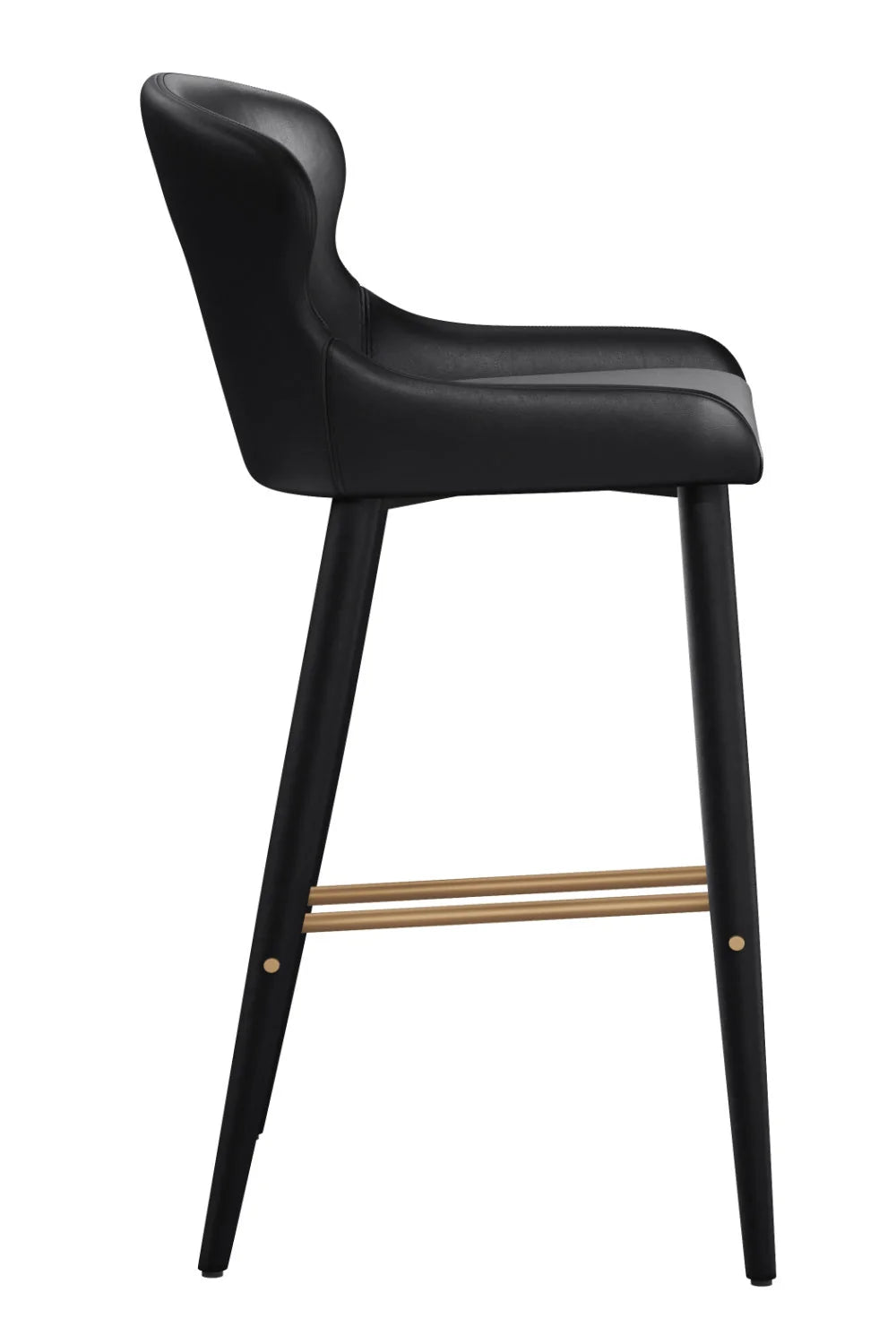 Luxury Upholstered Modern Leather Bar Stool European Style for Villa