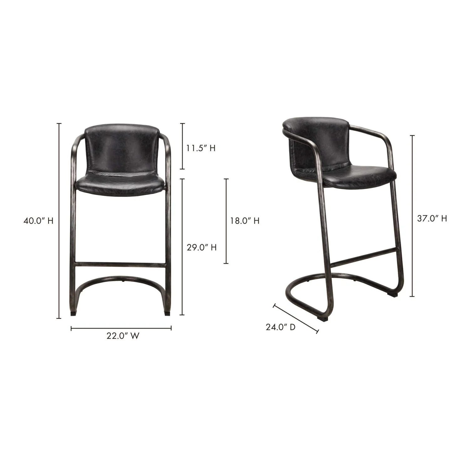 Luxury Upholstered Modern Leather Bar Stool European Style for Villa