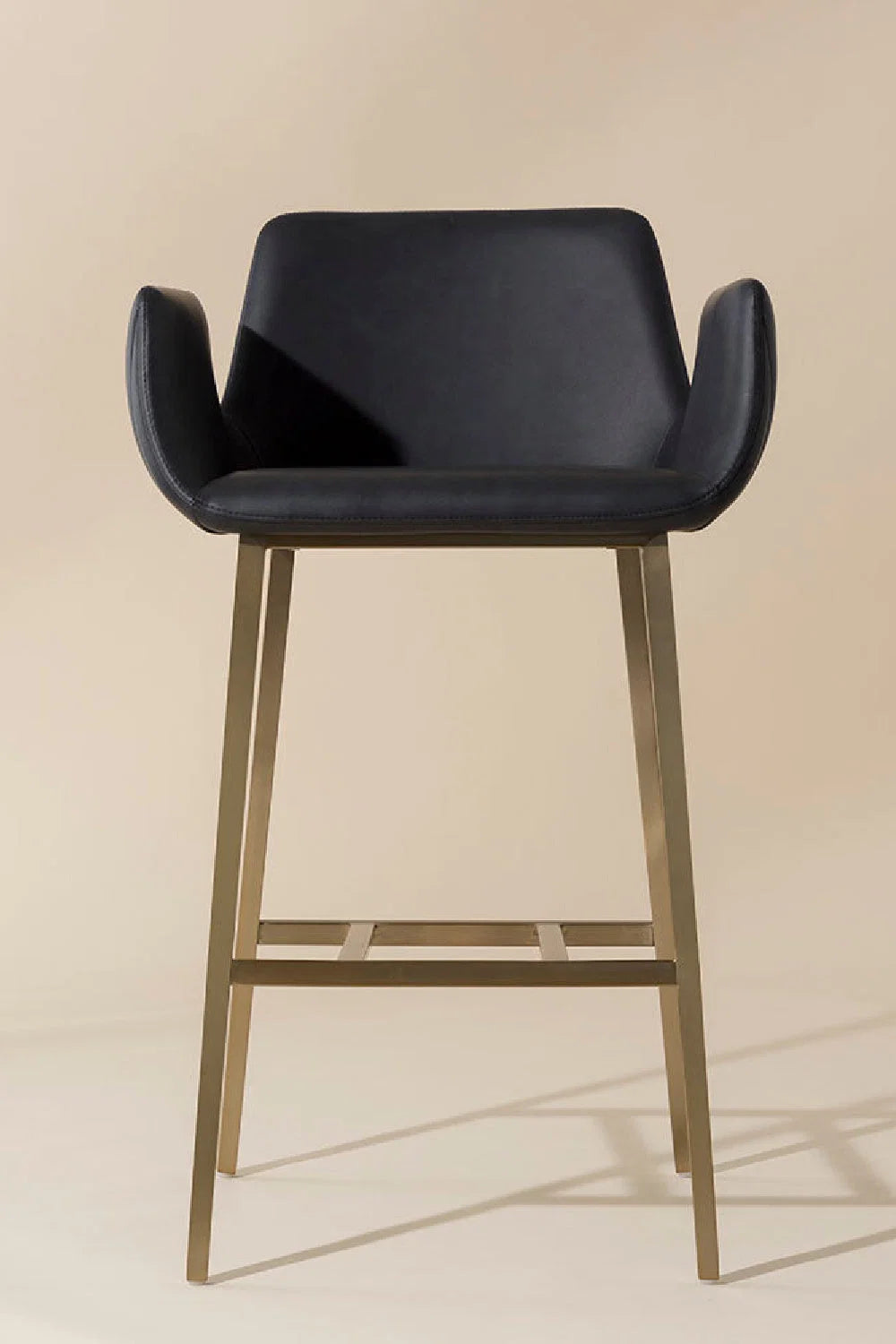 Luxury Upholstered Modern Leather Bar Stool European Style for Villa