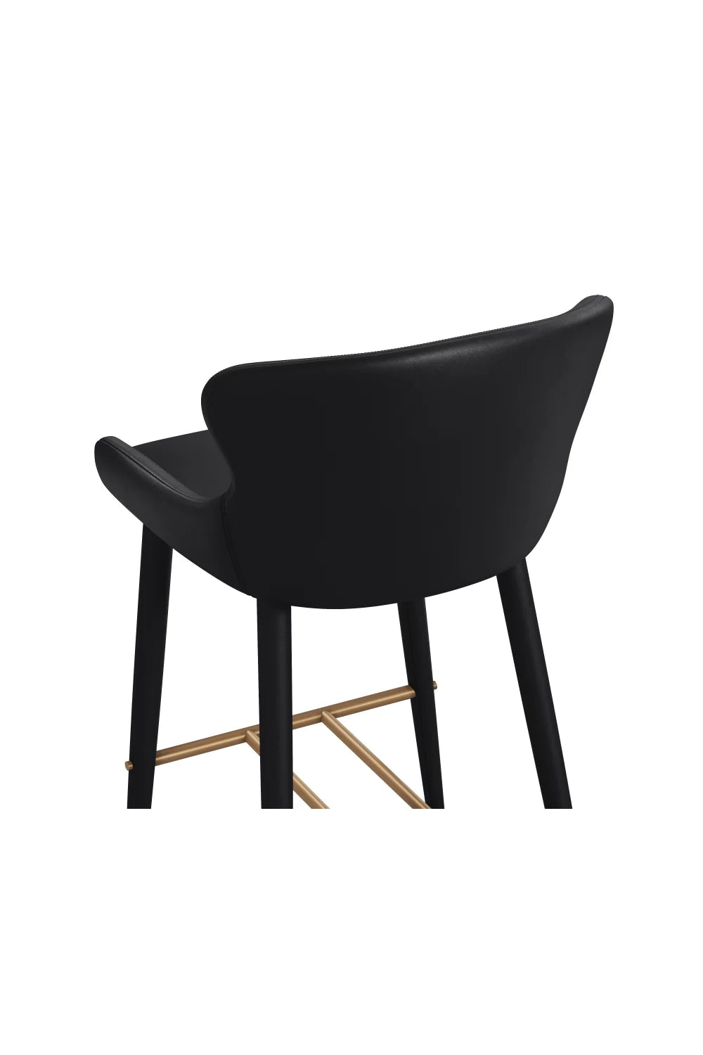Luxury Upholstered Modern Leather Bar Stool European Style for Villa