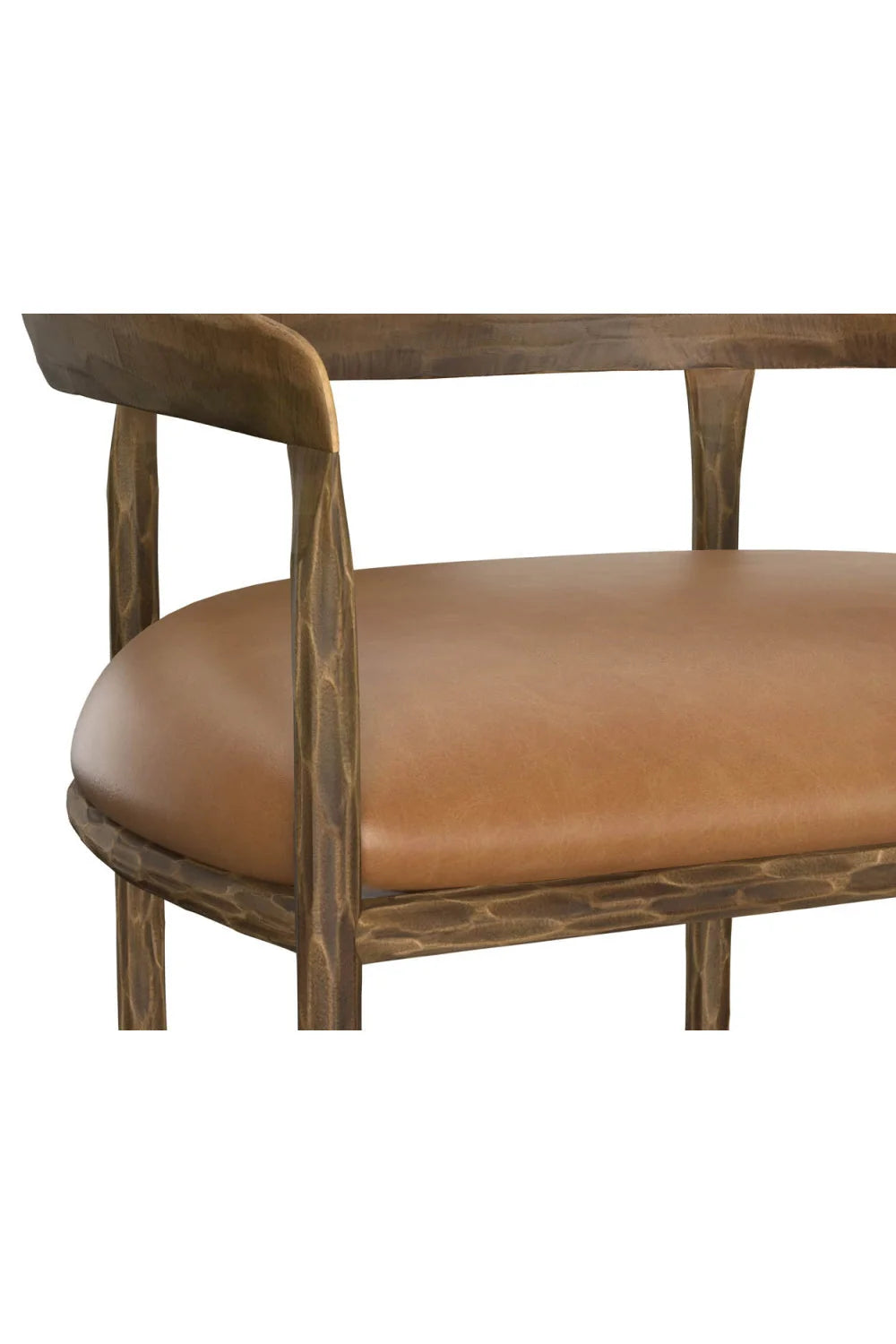 Luxury Upholstered Modern Leather Bar Stool European Style for Villa