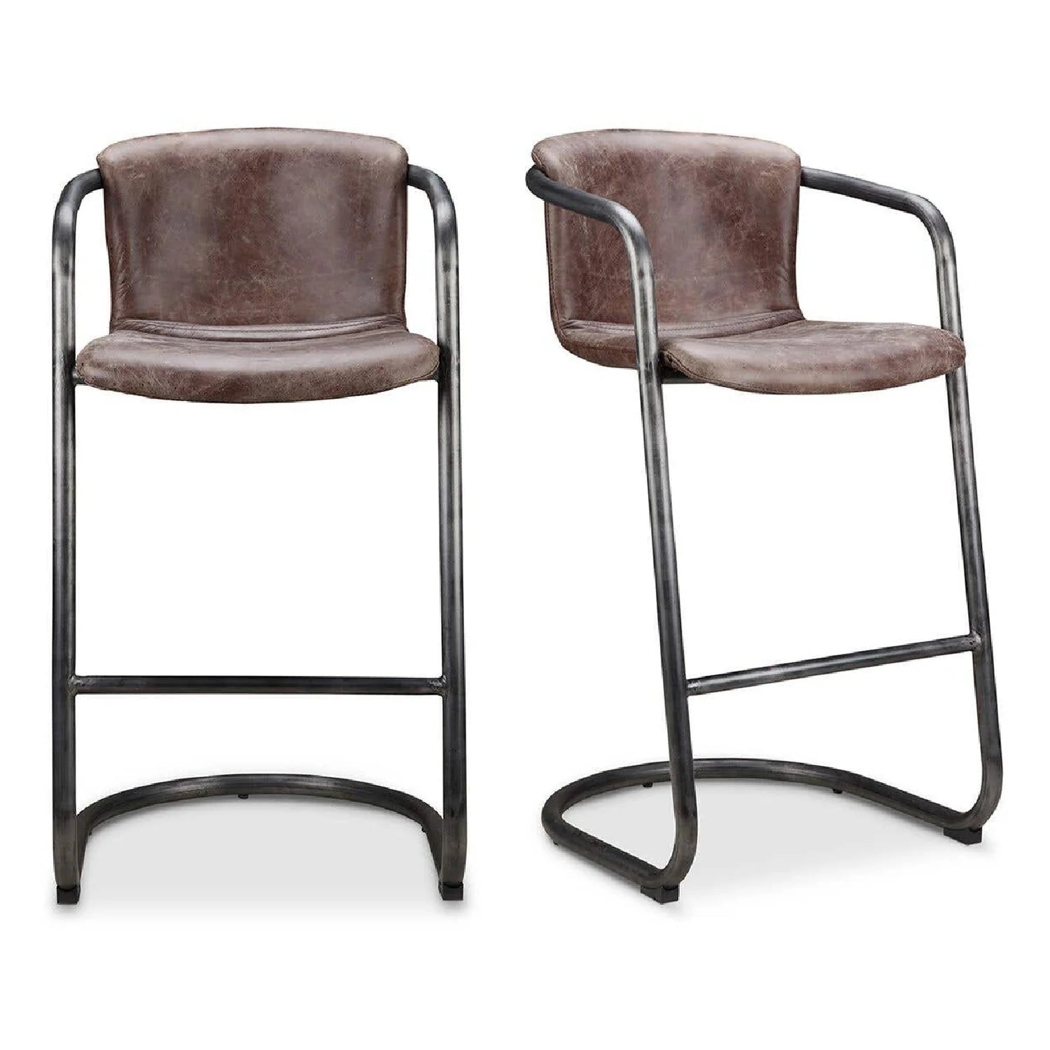 Luxury Upholstered Modern Leather Bar Stool European Style for Villa