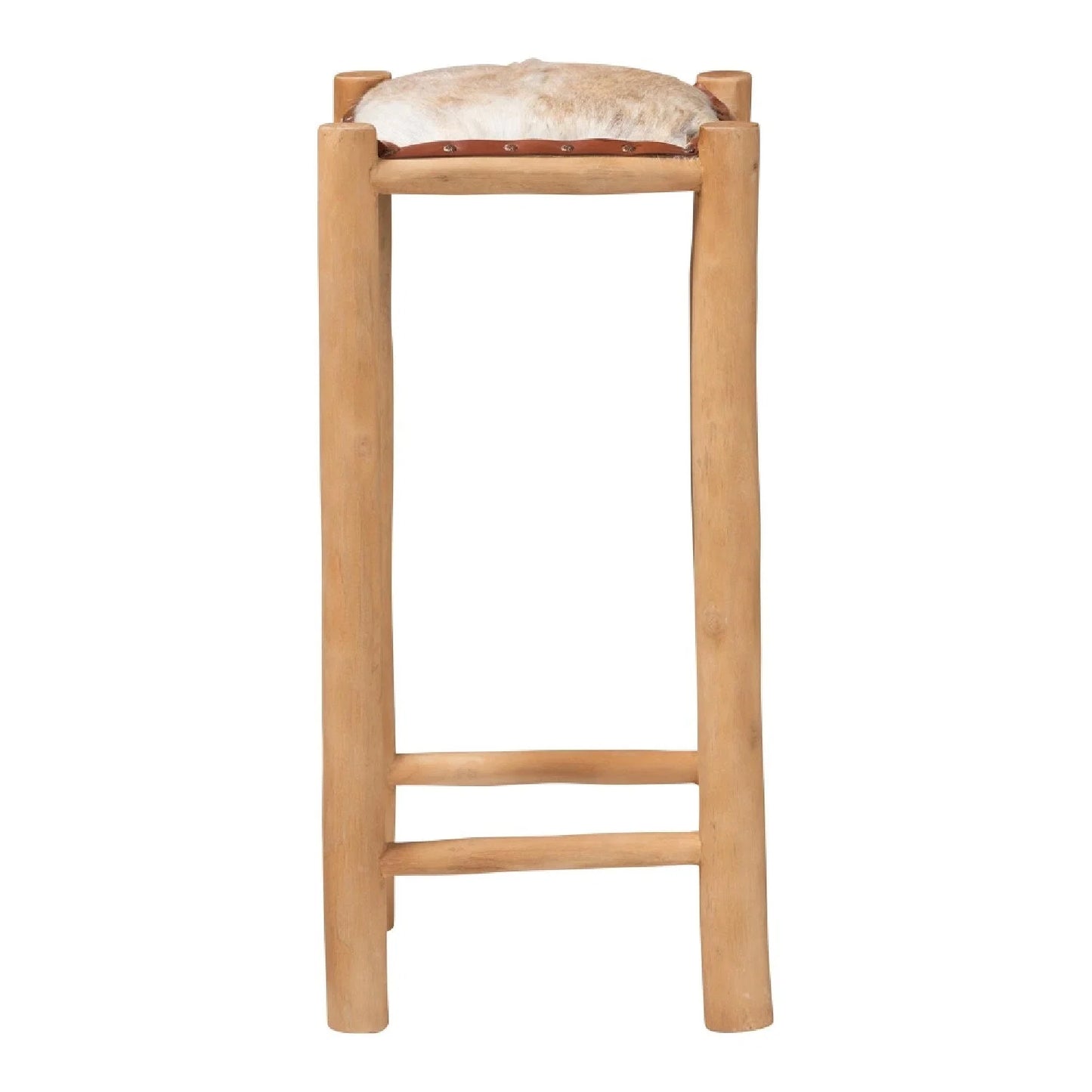 Luxury Upholstered Modern Leather Bar Stool European Style for Villa