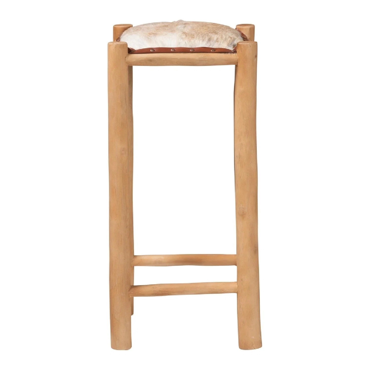 Luxury Upholstered Modern Leather Bar Stool European Style for Villa