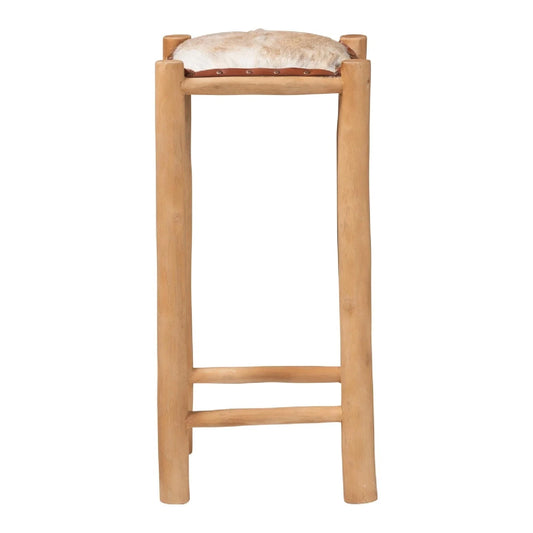 Luxury Upholstered Modern Leather Bar Stool European Style for Villa