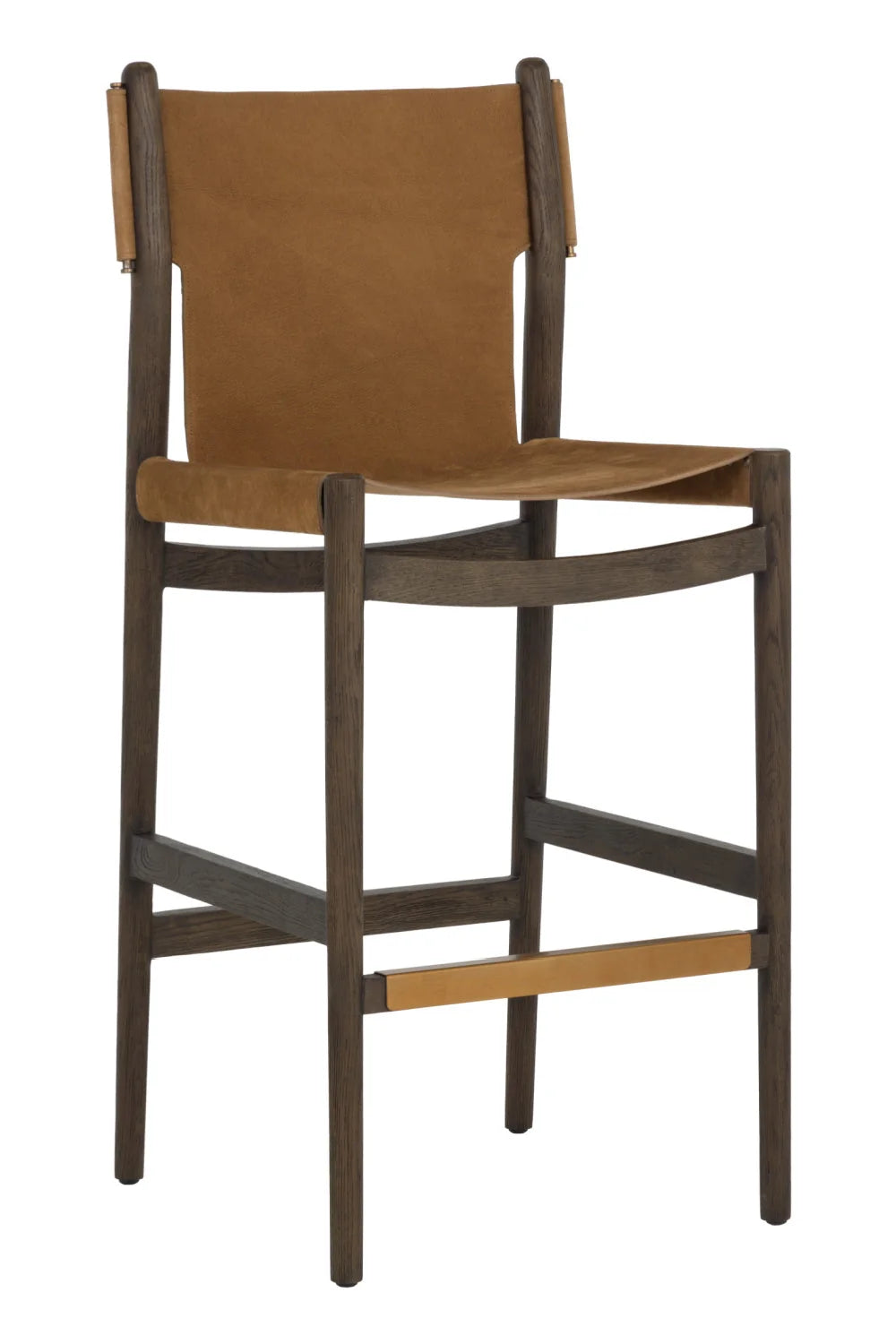 Luxury Upholstered Modern Leather Bar Stool European Style for Villa