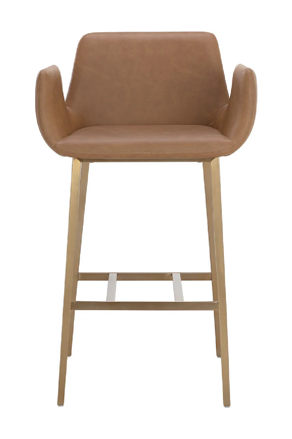 Luxury Upholstered Modern Leather Bar Stool European Style for Villa
