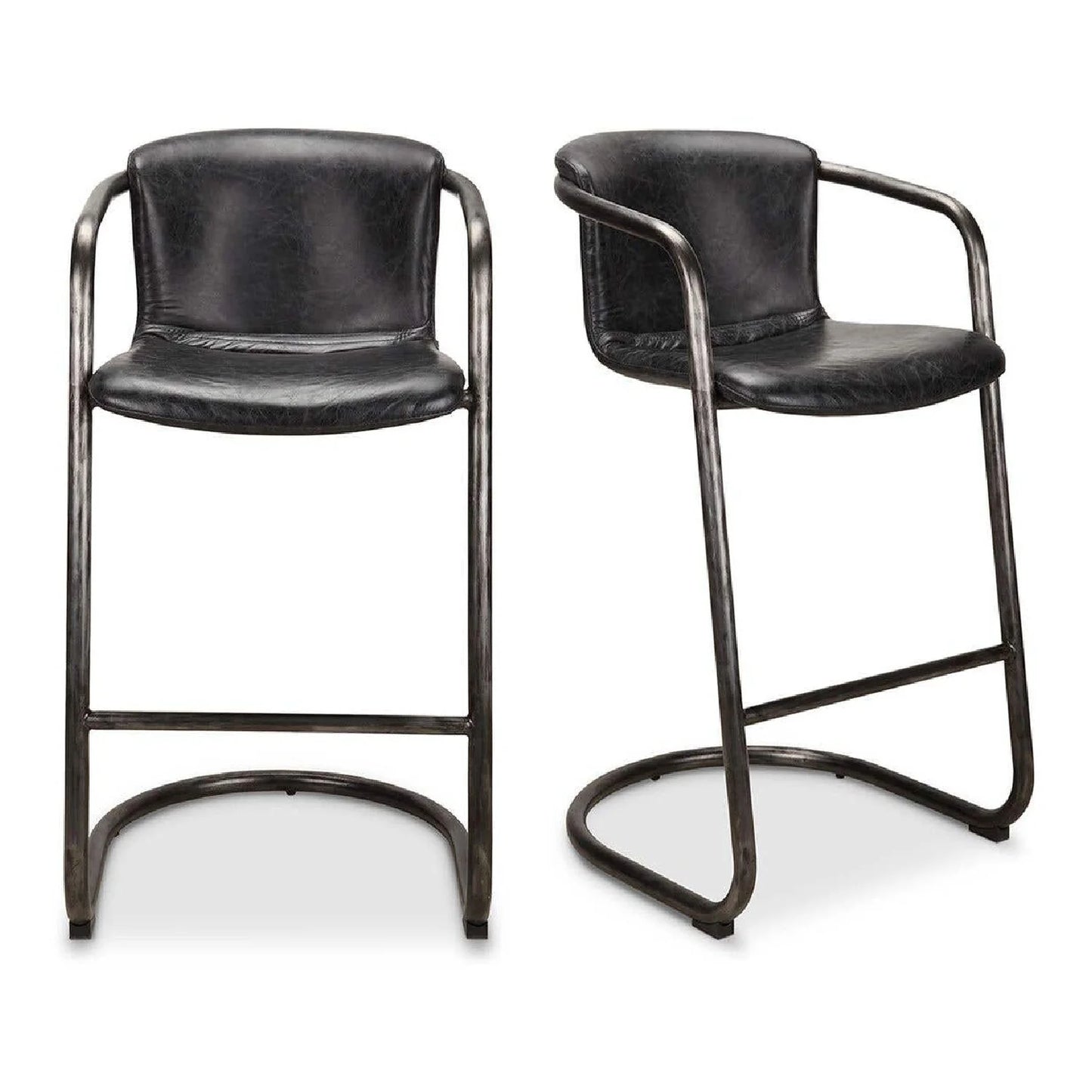 Luxury Upholstered Modern Leather Bar Stool European Style for Villa
