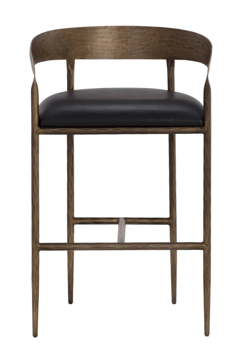 Luxury Upholstered Modern Leather Bar Stool European Style for Villa