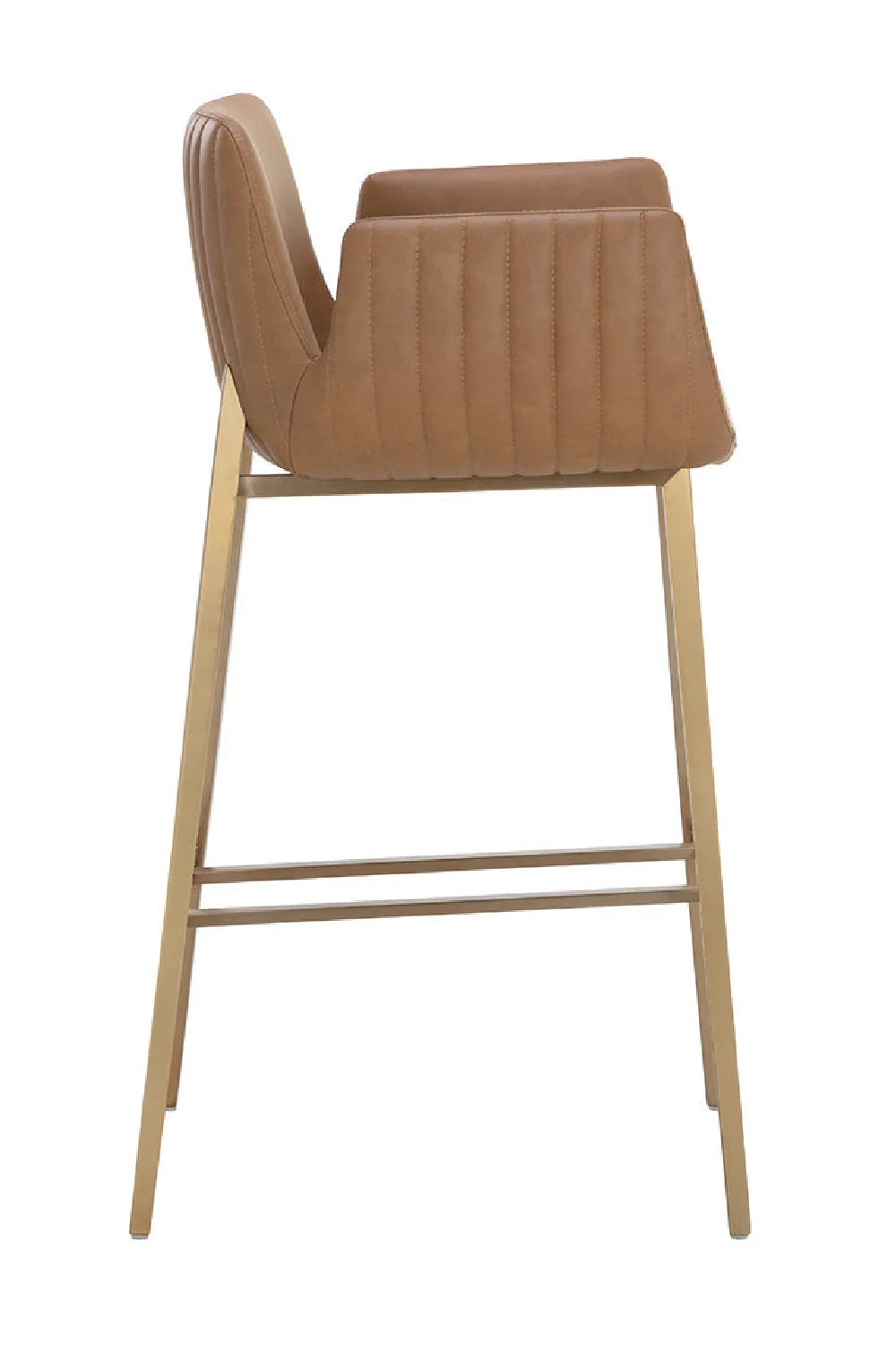 Luxury Upholstered Modern Leather Bar Stool European Style for Villa