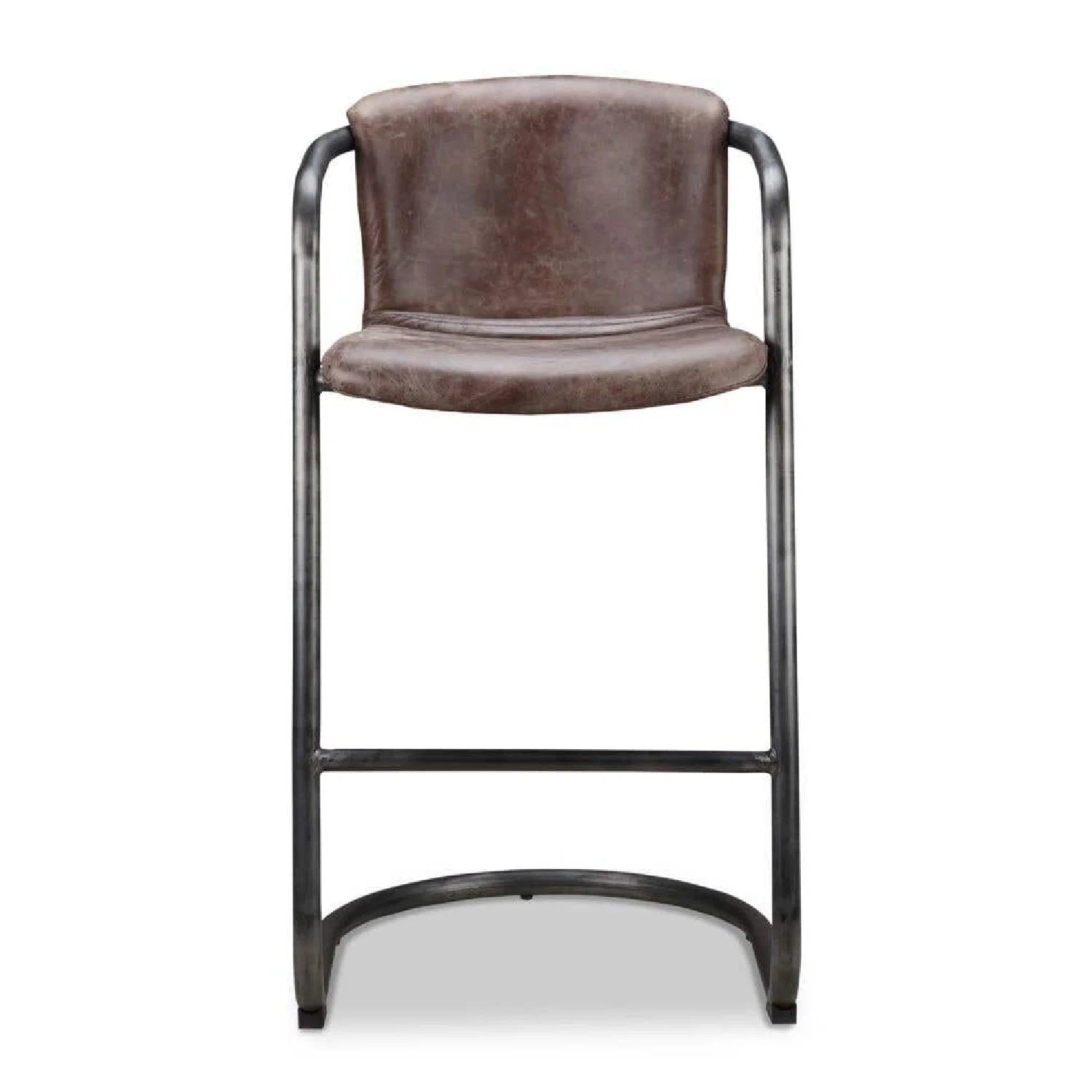 Luxury Upholstered Modern Leather Bar Stool European Style for Villa