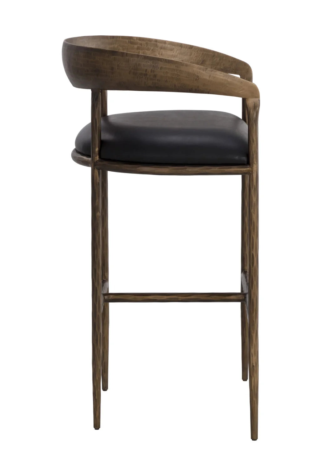Luxury Upholstered Modern Leather Bar Stool European Style for Villa