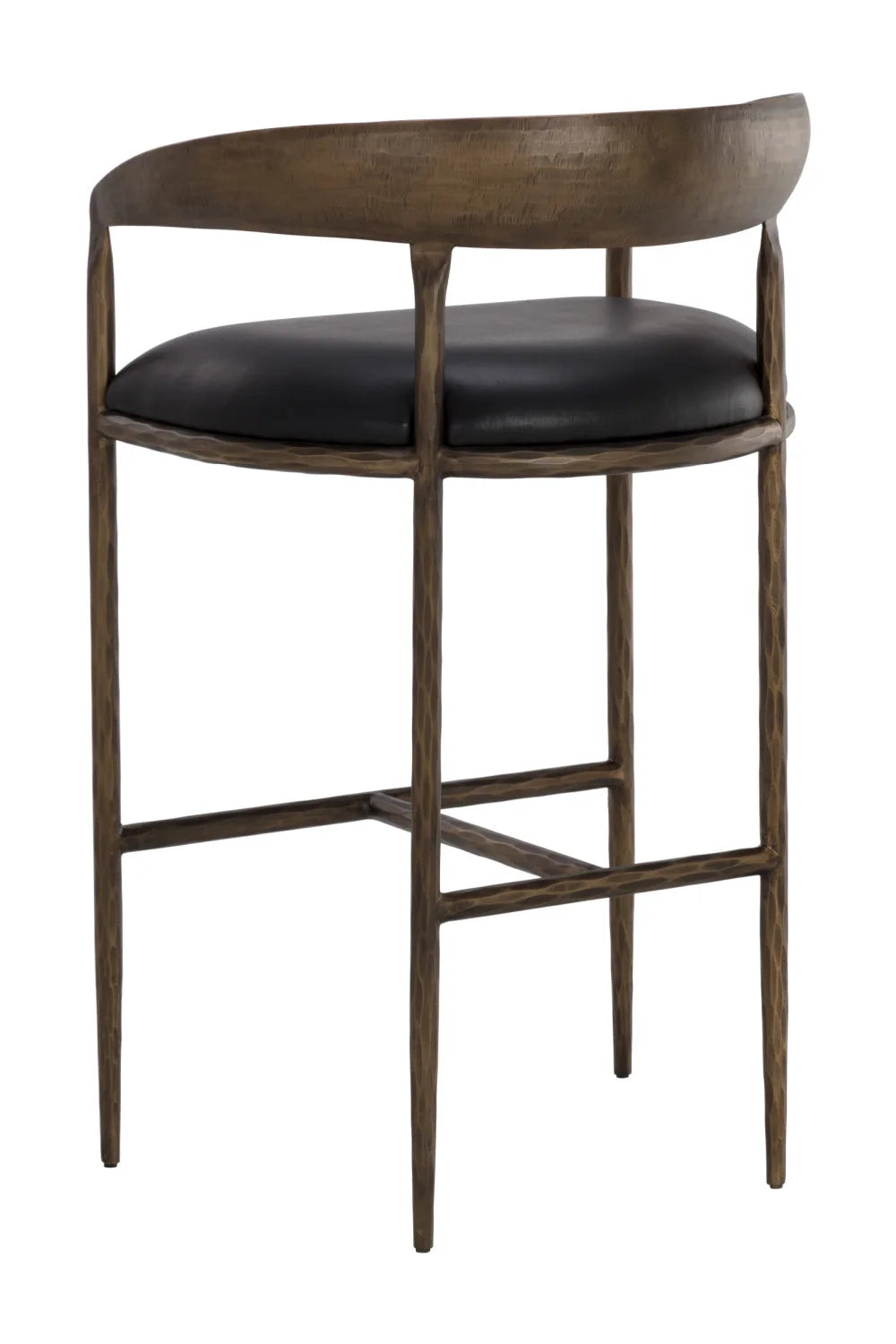 Luxury Upholstered Modern Leather Bar Stool European Style for Villa