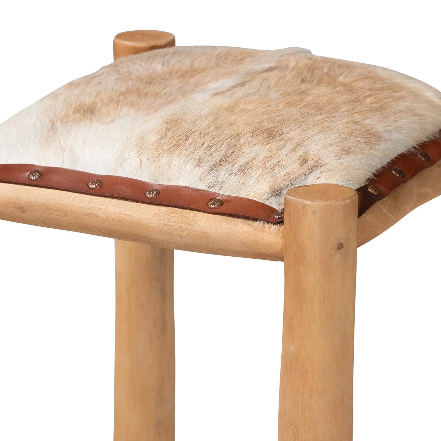 Luxury Upholstered Modern Leather Bar Stool European Style for Villa