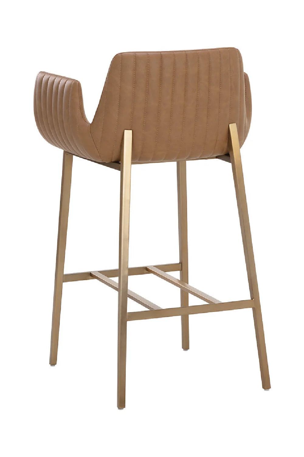 Luxury Upholstered Modern Leather Bar Stool European Style for Villa