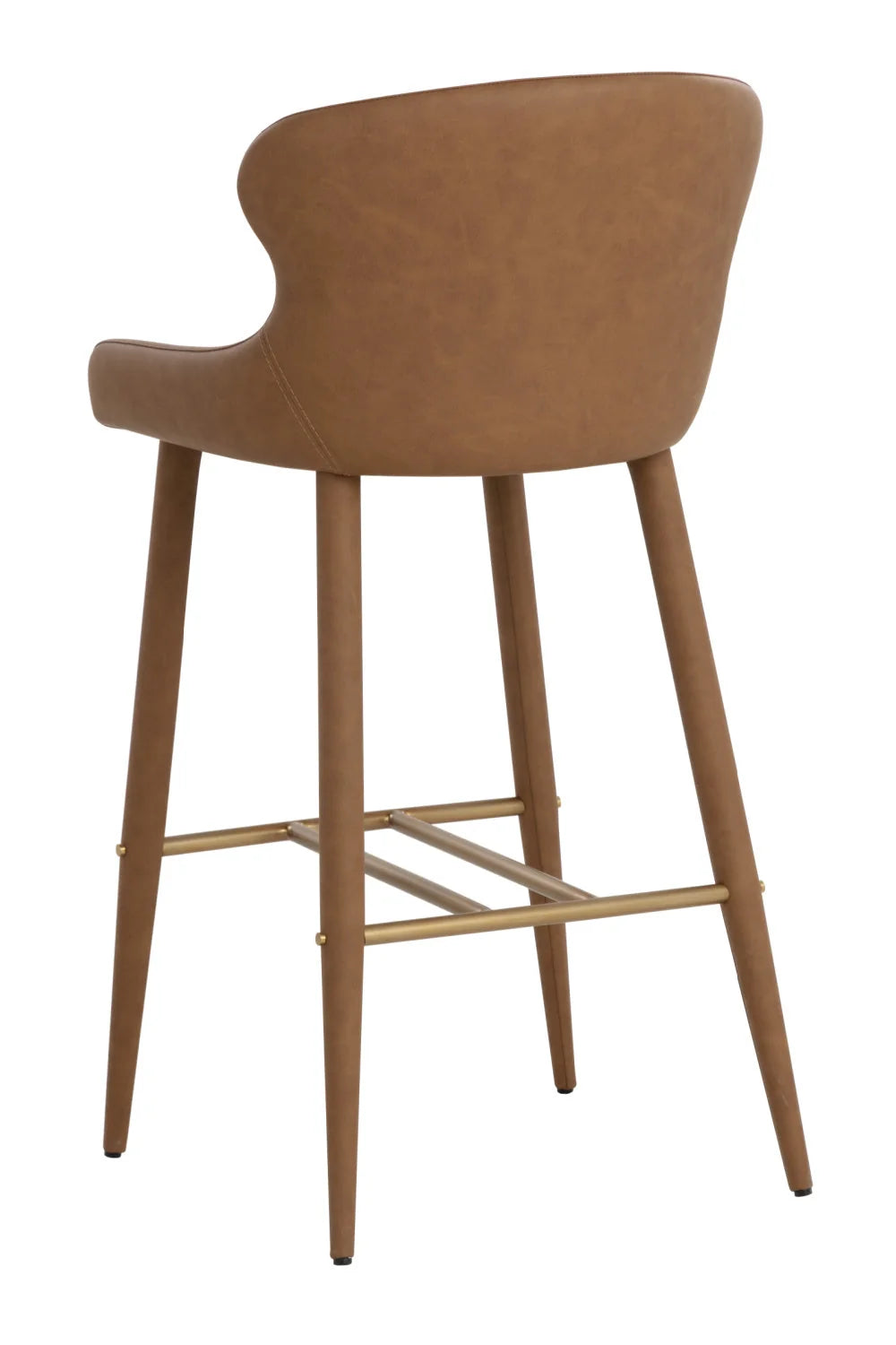 Luxury Upholstered Modern Leather Bar Stool European Style for Villa