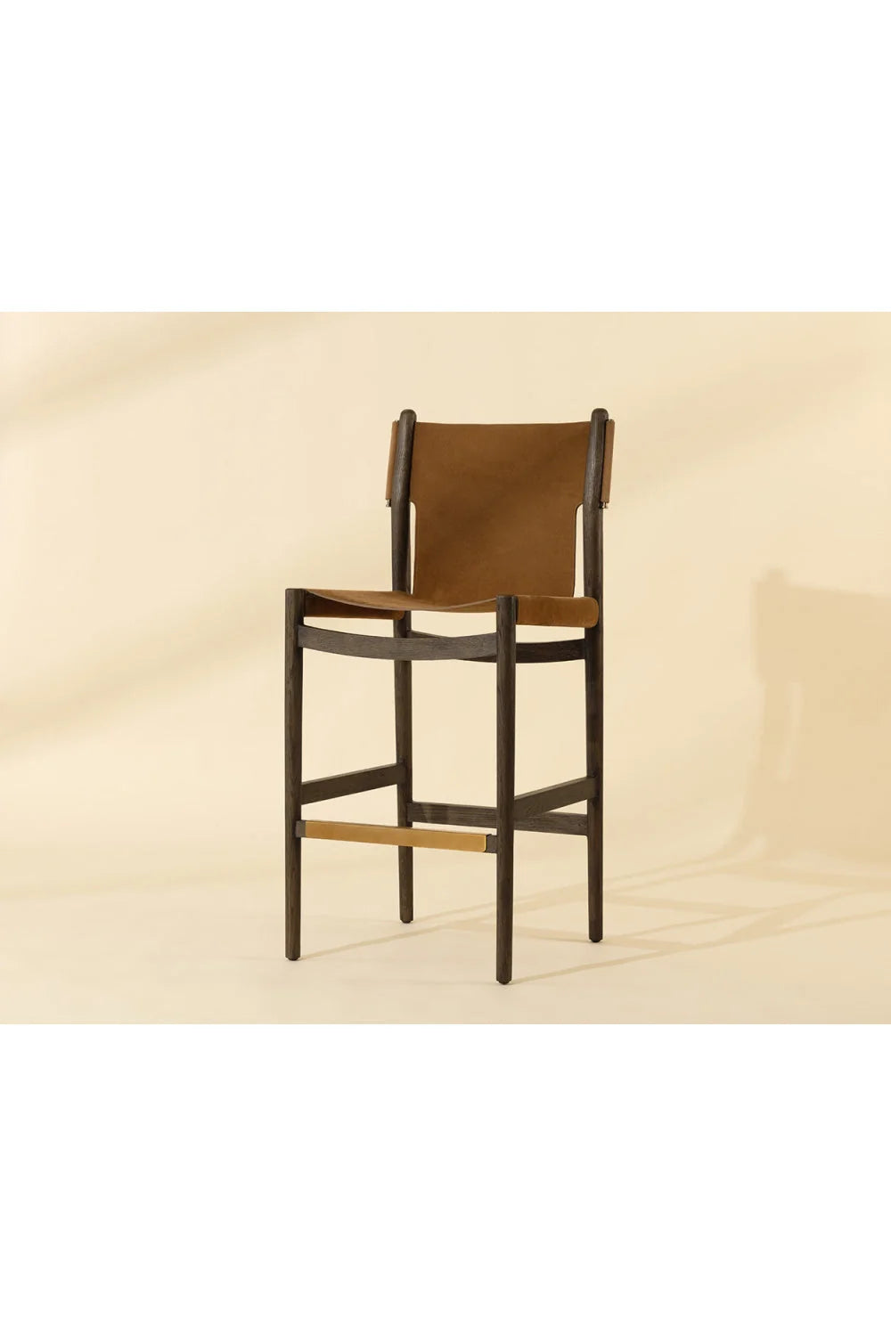 Luxury Upholstered Modern Leather Bar Stool European Style for Villa