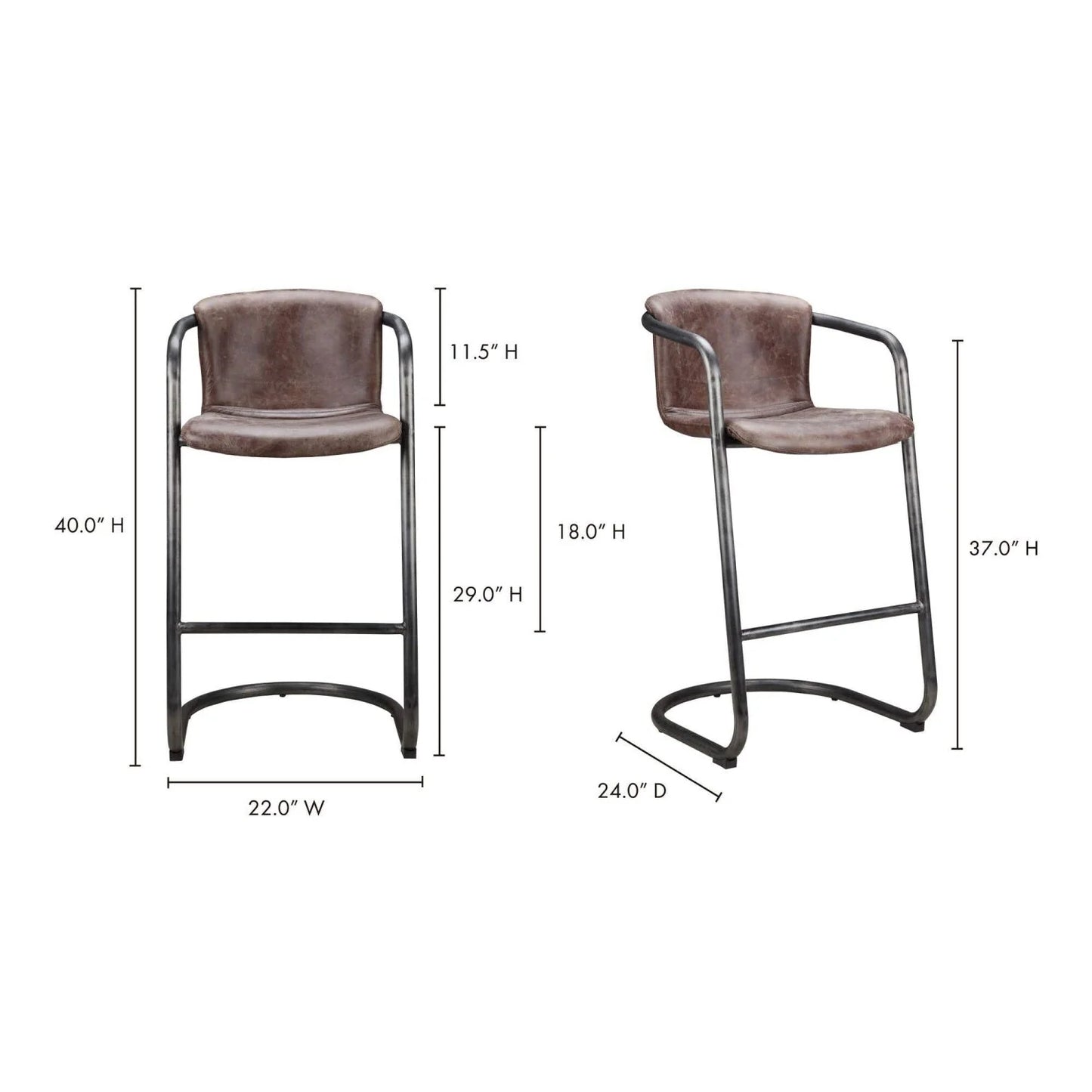 Luxury Upholstered Modern Leather Bar Stool European Style for Villa