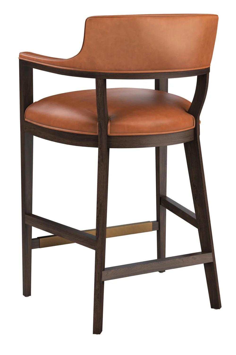 Luxury Upholstered Modern Leather Barstool European Style for Villa