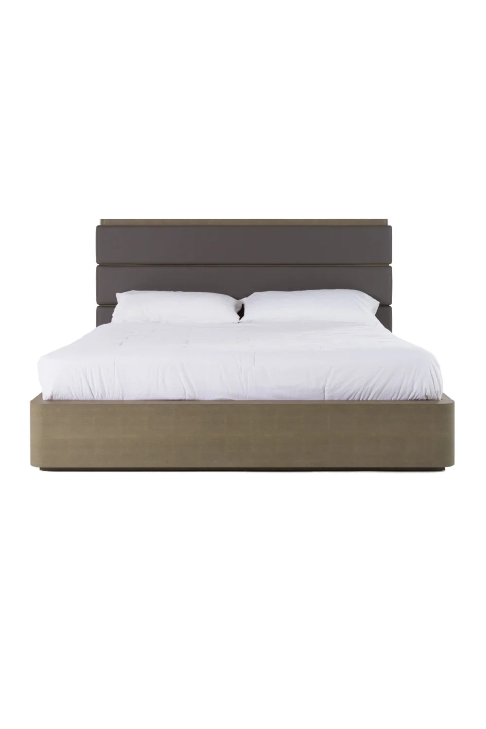 Luxury Upholstered Modern Leather Bed European Style for Villa
