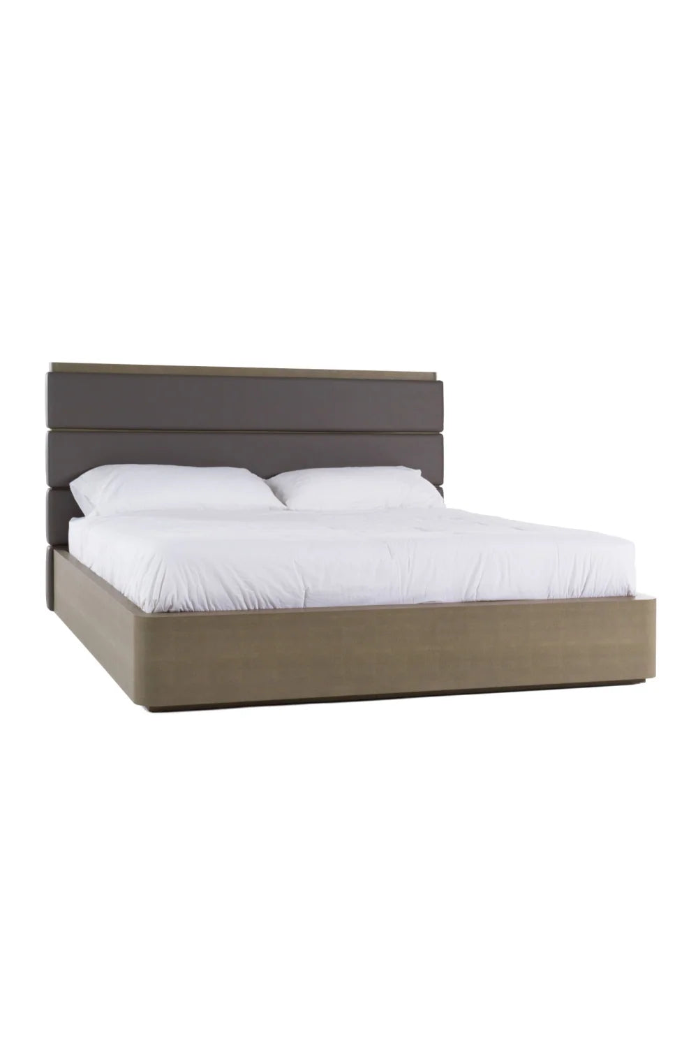 Luxury Upholstered Modern Leather Bed European Style for Villa