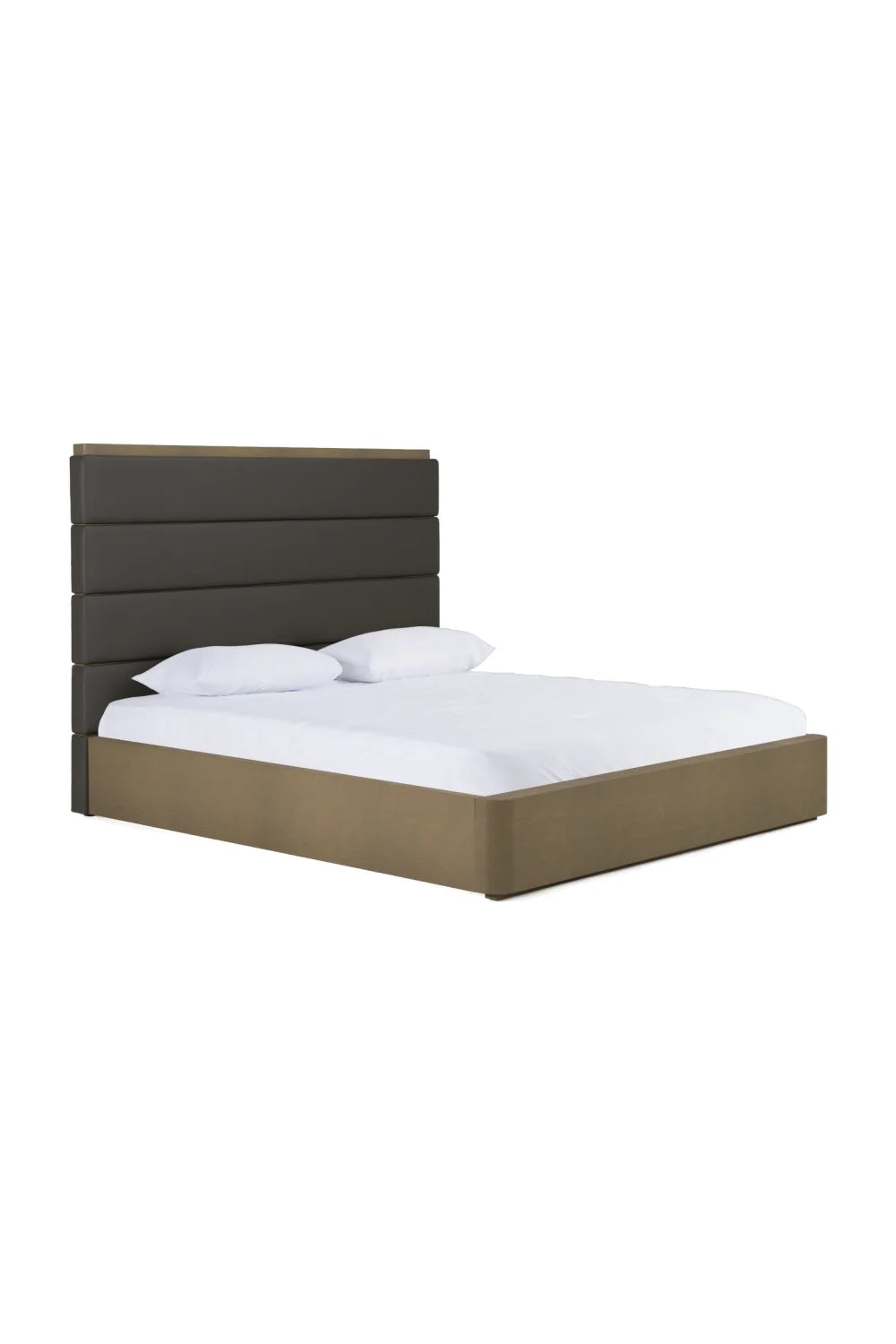 Luxury Upholstered Modern Leather Bed European Style for Villa