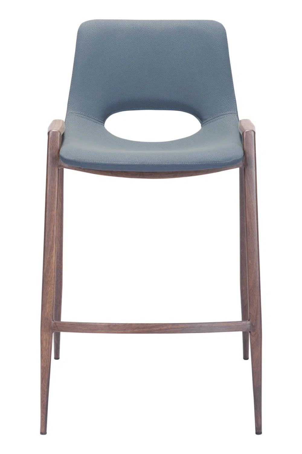 Luxury Upholstered Modern Leather Counter Stool European Style for Villa