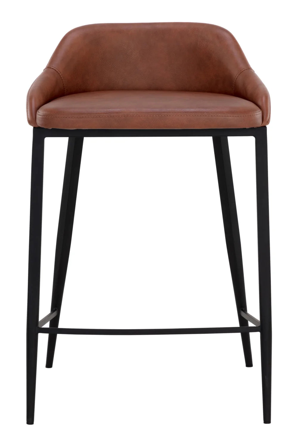 Luxury Upholstered Modern Leather Counter Stool European Style for Villa