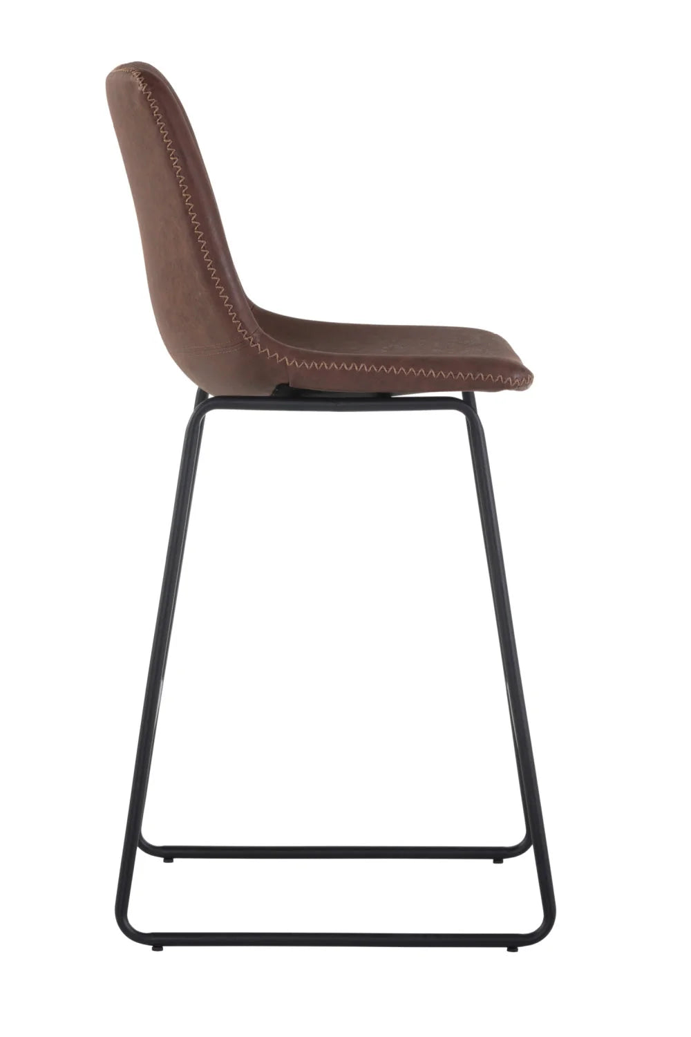 Luxury Upholstered Modern Leather Counter Stool European Style for Villa