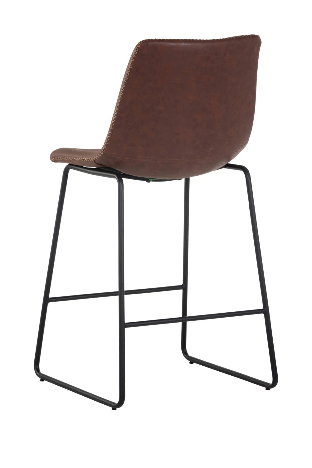 Luxury Upholstered Modern Leather Counter Stool European Style for Villa