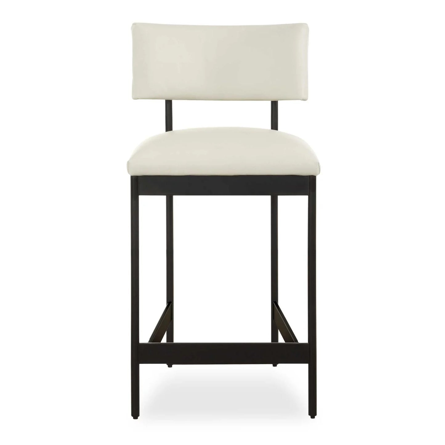 Luxury Upholstered Modern Leather Counter Stool European Style for Villa