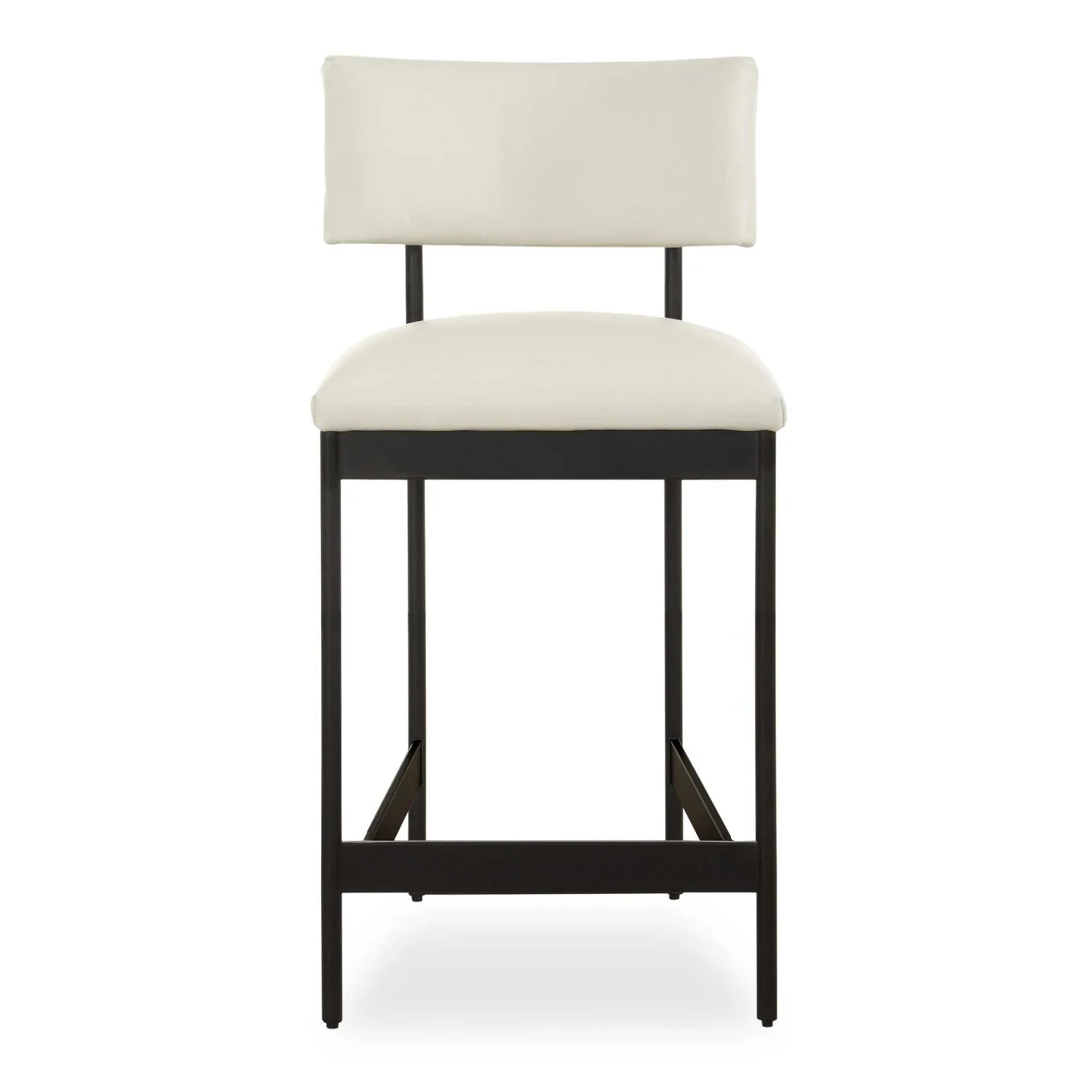 Luxury Upholstered Modern Leather Counter Stool European Style for Villa