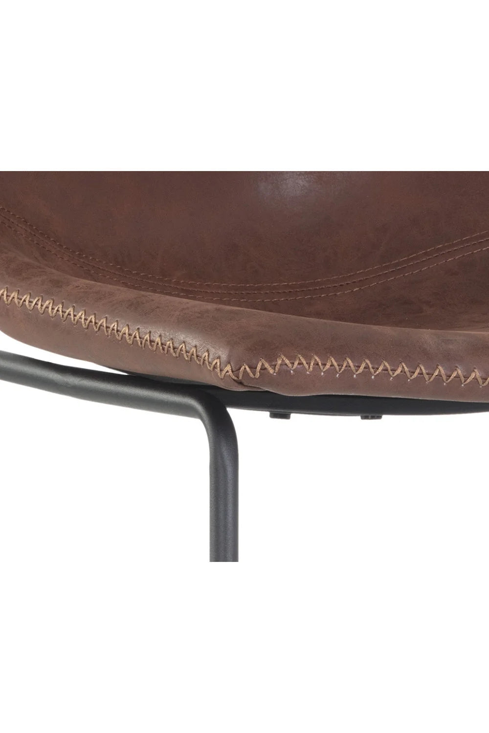 Luxury Upholstered Modern Leather Counter Stool European Style for Villa