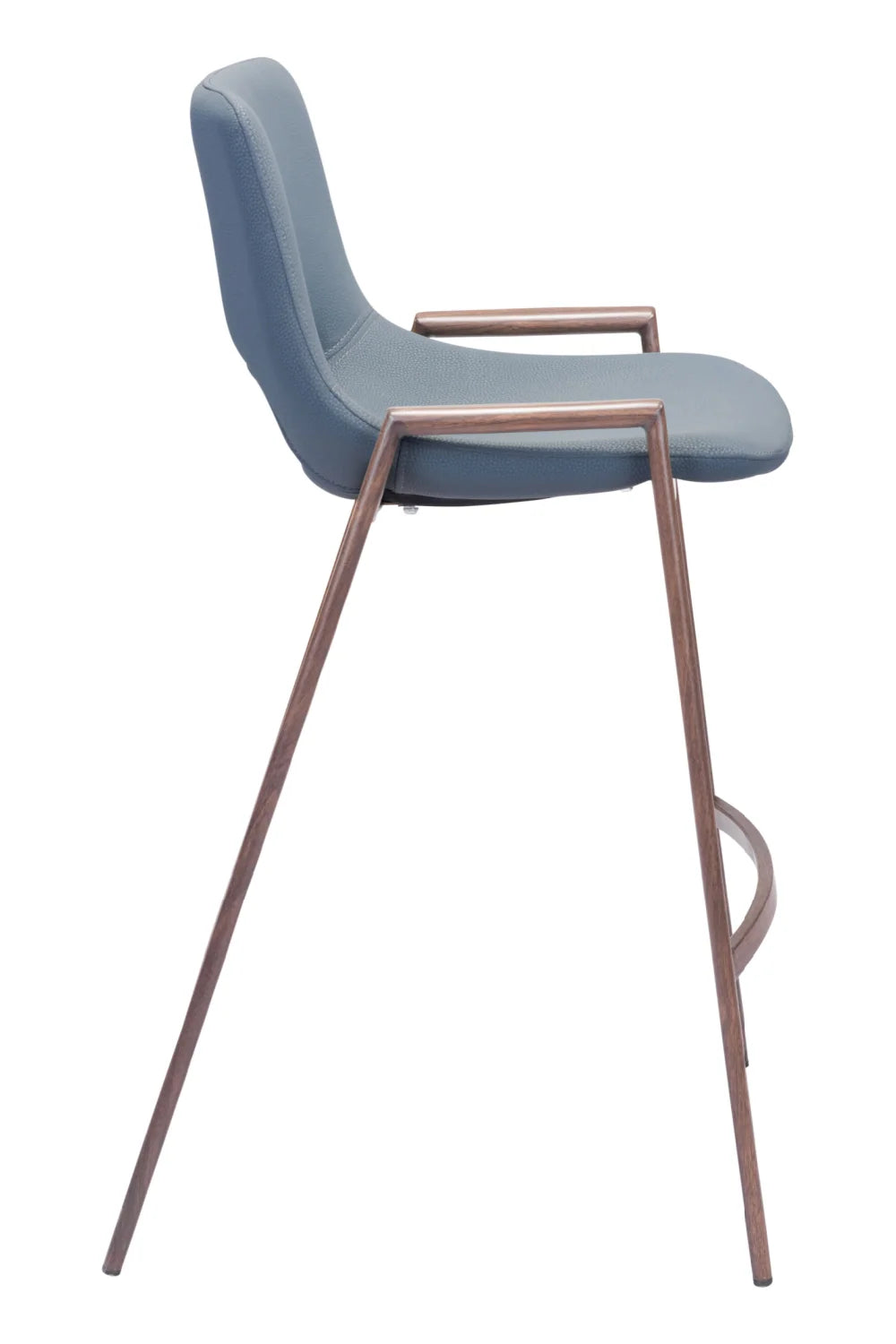 Luxury Upholstered Modern Leather Counter Stool European Style for Villa