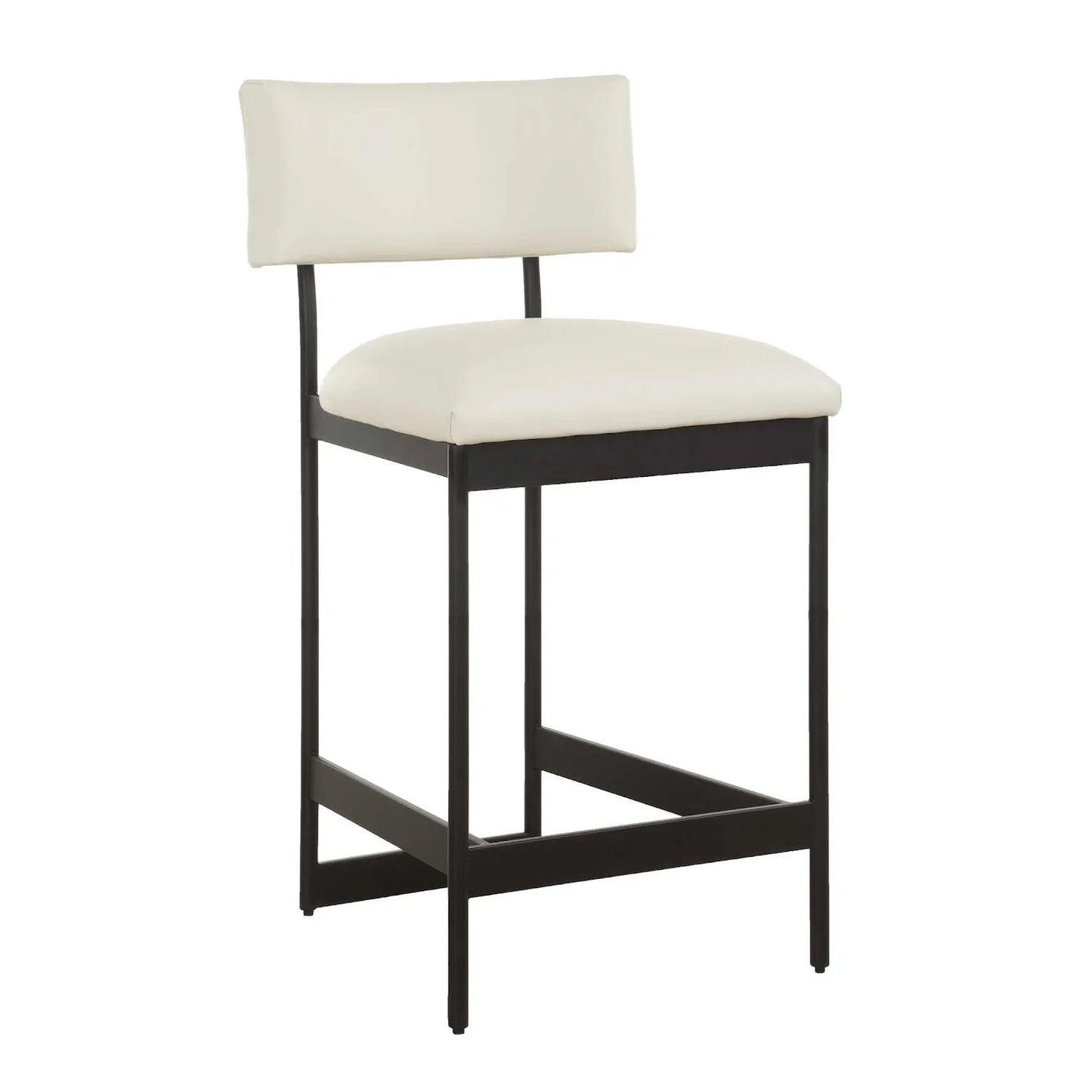 Luxury Upholstered Modern Leather Counter Stool European Style for Villa