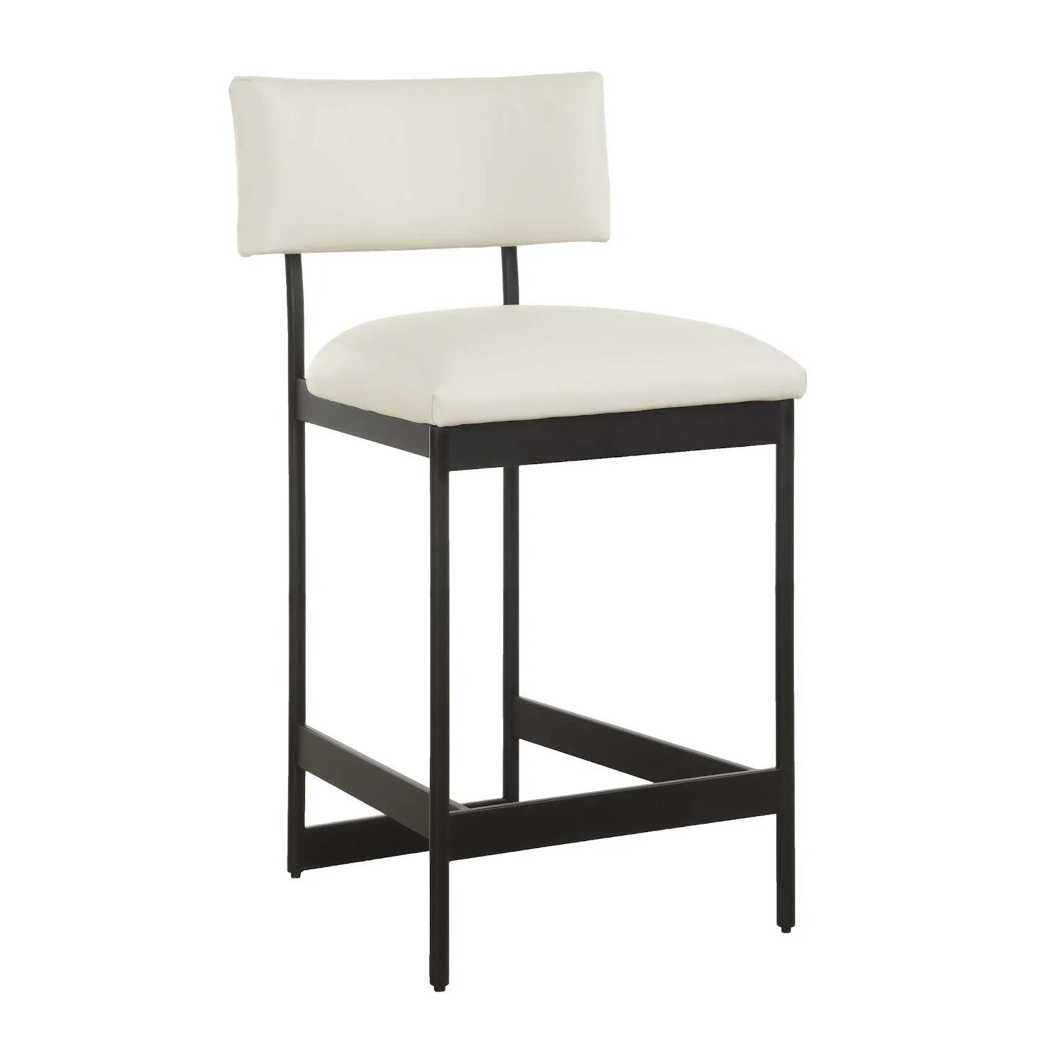 Luxury Upholstered Modern Leather Counter Stool European Style for Villa