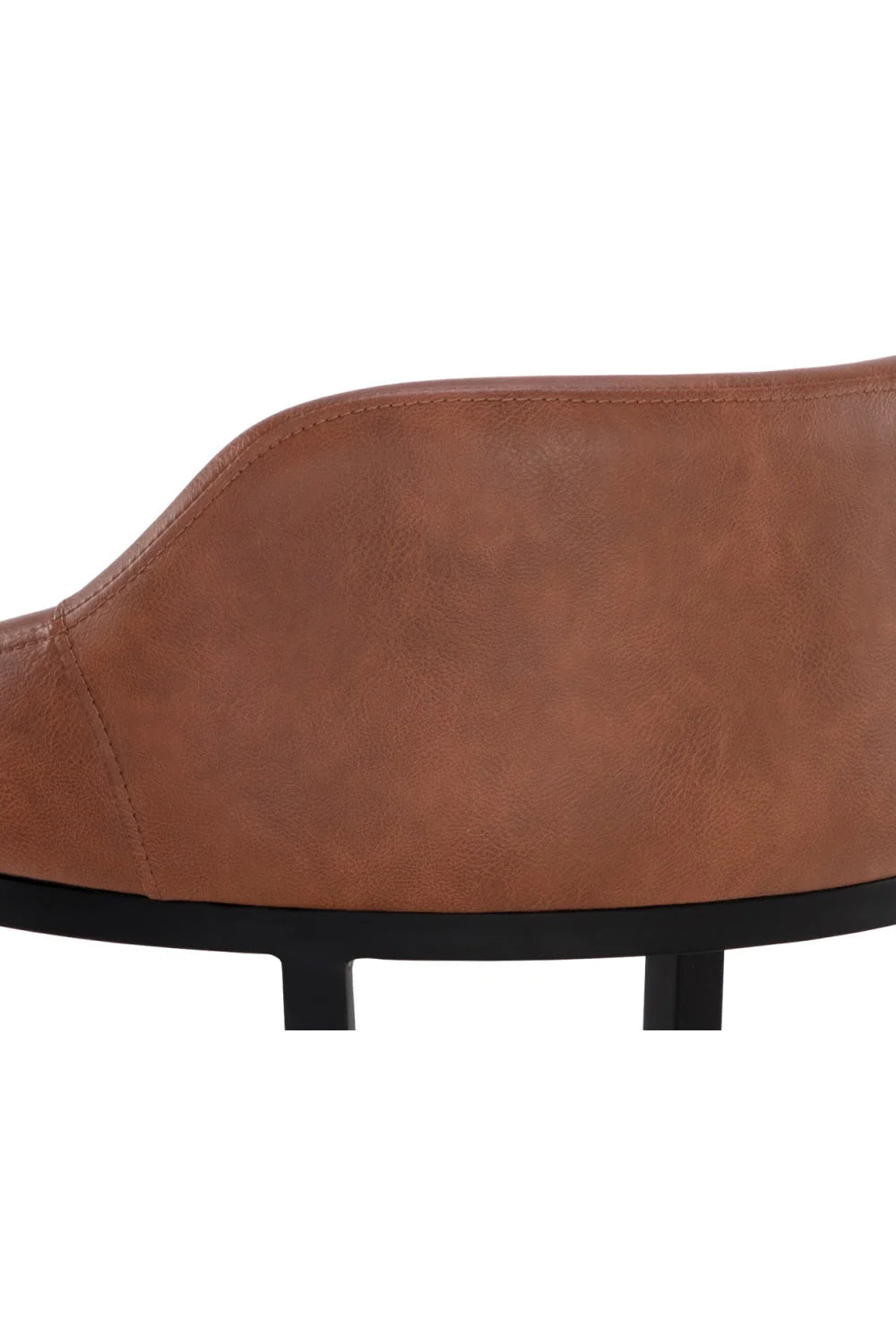 Luxury Upholstered Modern Leather Counter Stool European Style for Villa