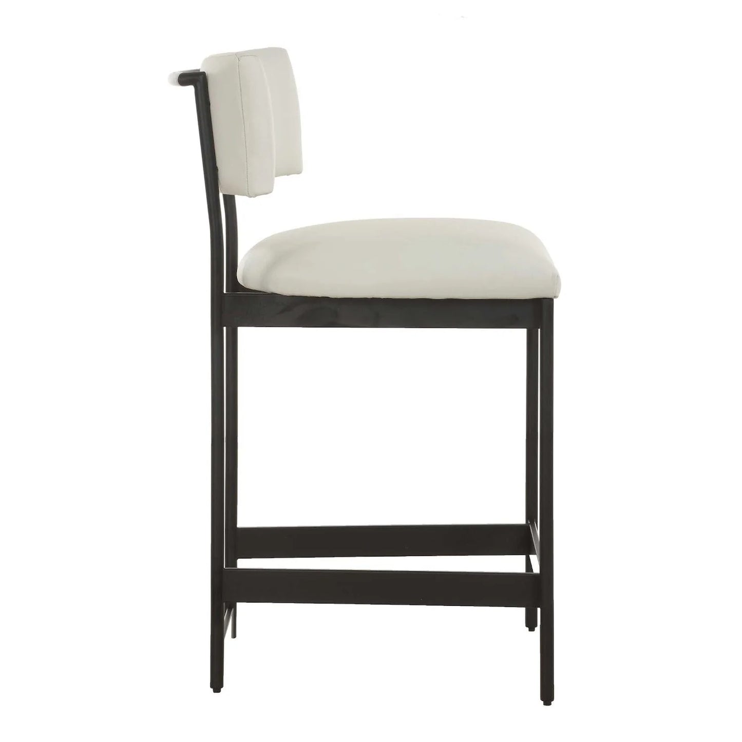 Luxury Upholstered Modern Leather Counter Stool European Style for Villa
