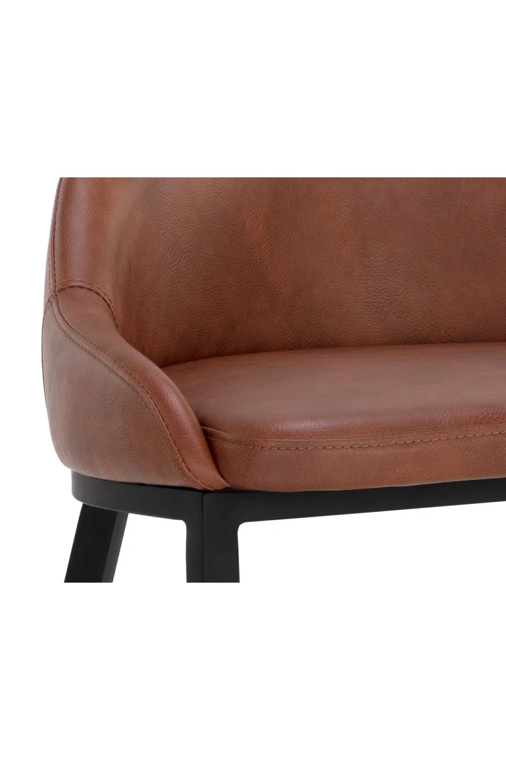 Luxury Upholstered Modern Leather Counter Stool European Style for Villa