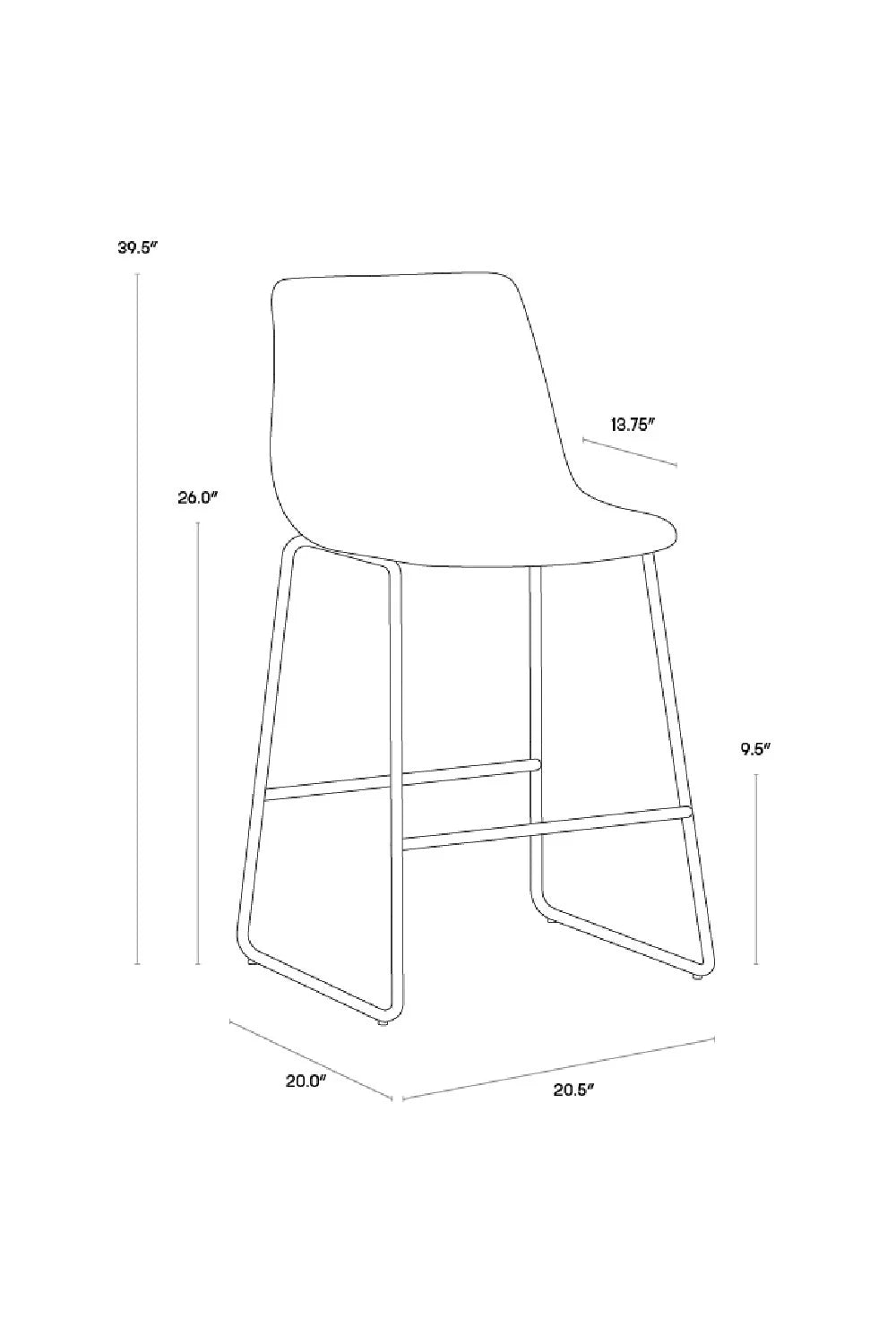 Luxury Upholstered Modern Leather Counter Stool European Style for Villa