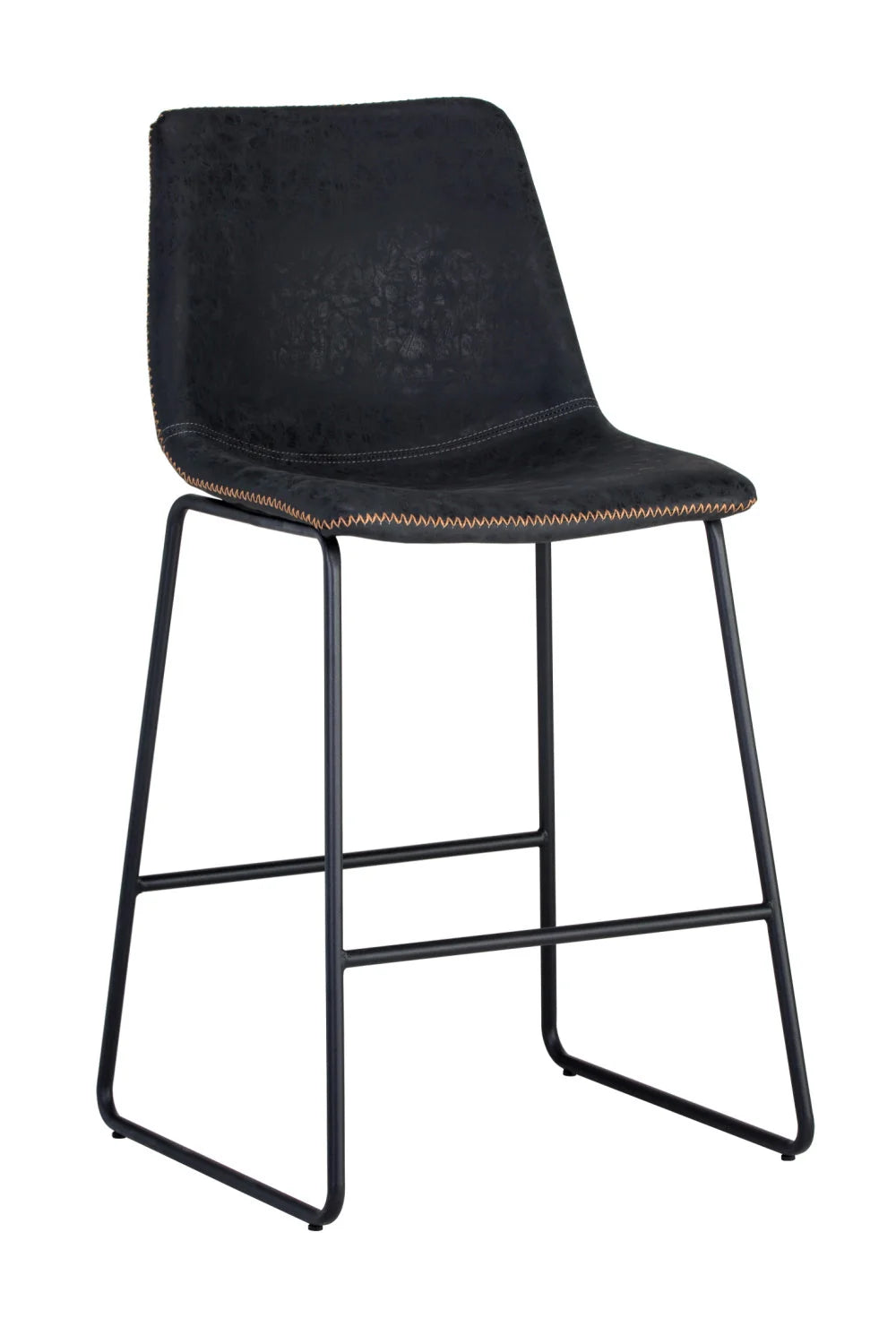 Luxury Upholstered Modern Leather Counter Stool European Style for Villa