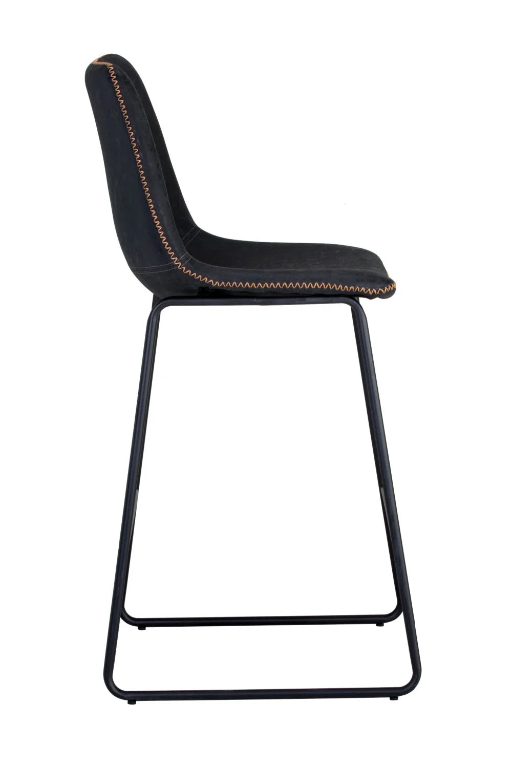 Luxury Upholstered Modern Leather Counter Stool European Style for Villa