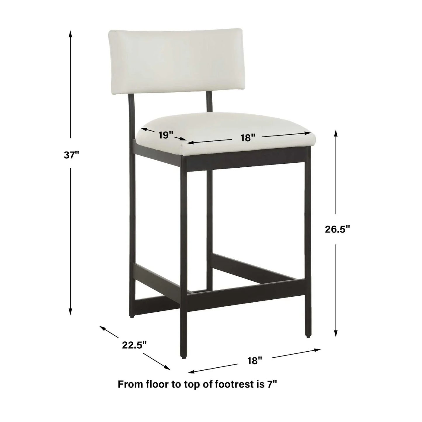 Luxury Upholstered Modern Leather Counter Stool European Style for Villa